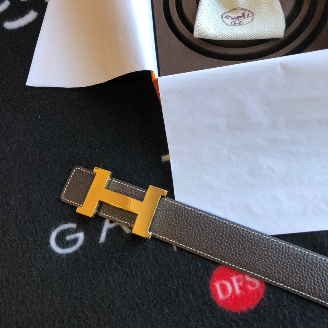 Hermès Basic Belt Cow Leather Gold 38mm-s-m