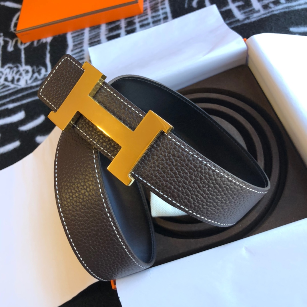 Hermès Basic Belt Cow Leather Gold 38mm-s-m