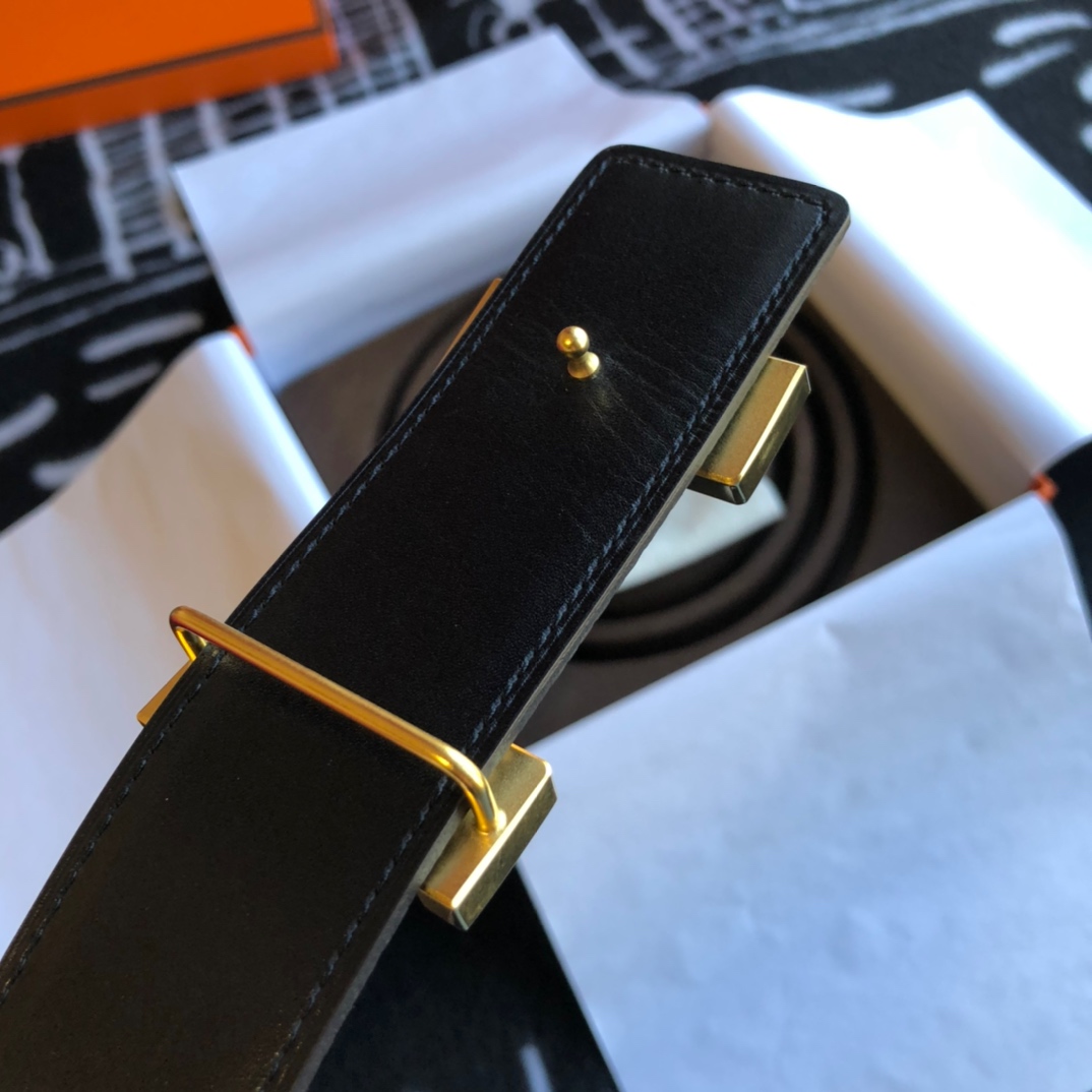 Hermès Basic Belt Cow Leather Gold 38mm-s-m