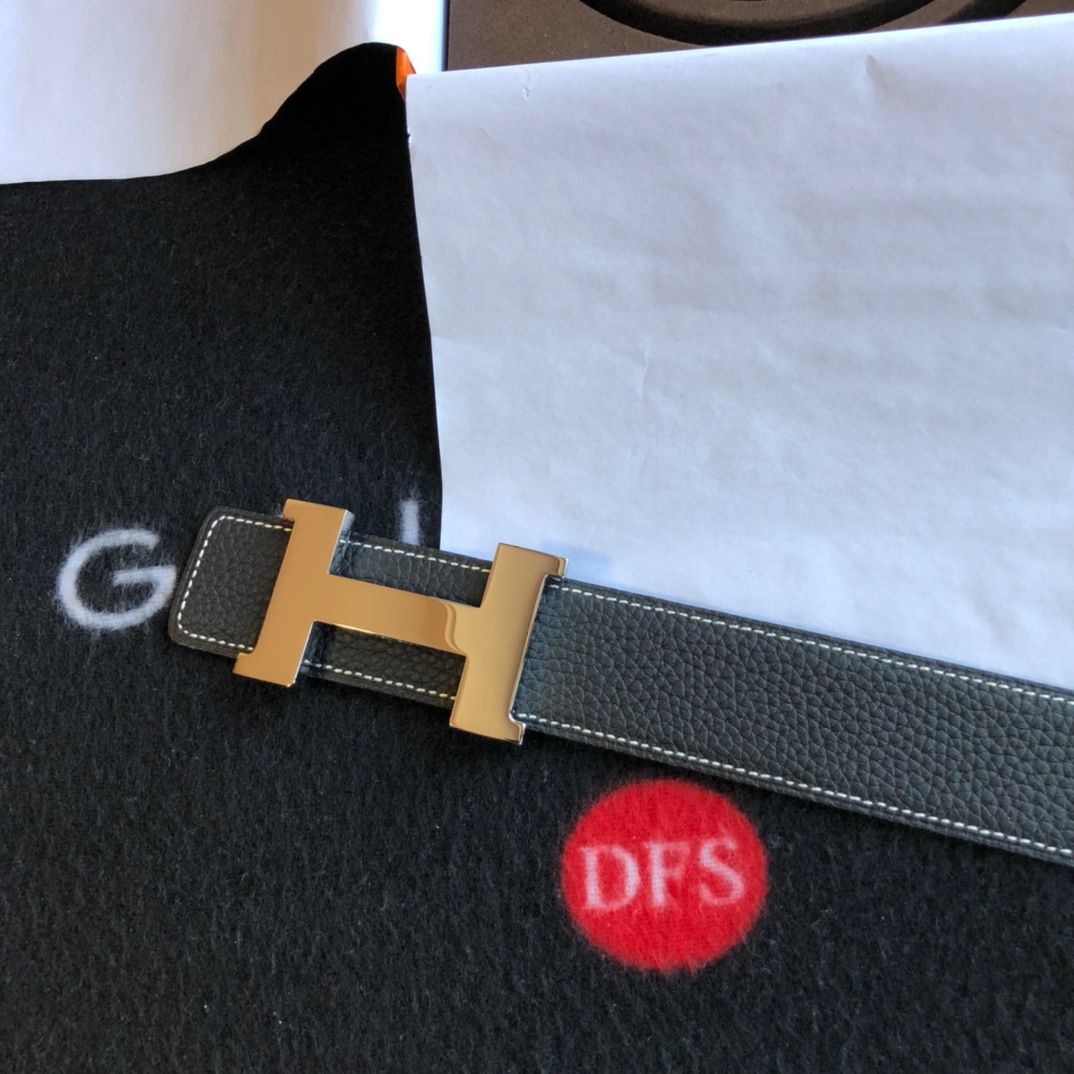 Hermès Basic Belt Cow Leather Gold 38mm-s-m