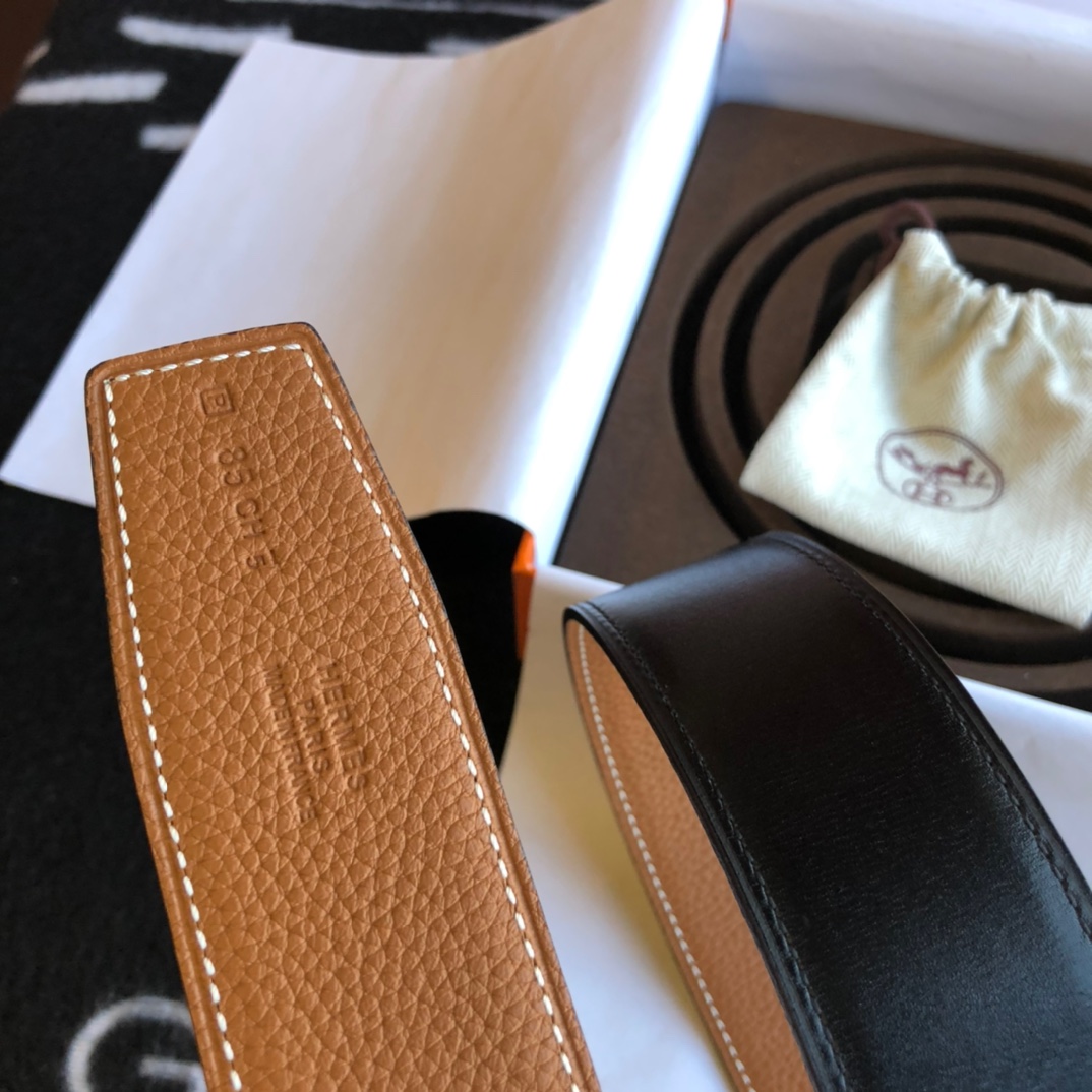 Hermès Basic Belt Cow Leather Gold 38mm-s-m