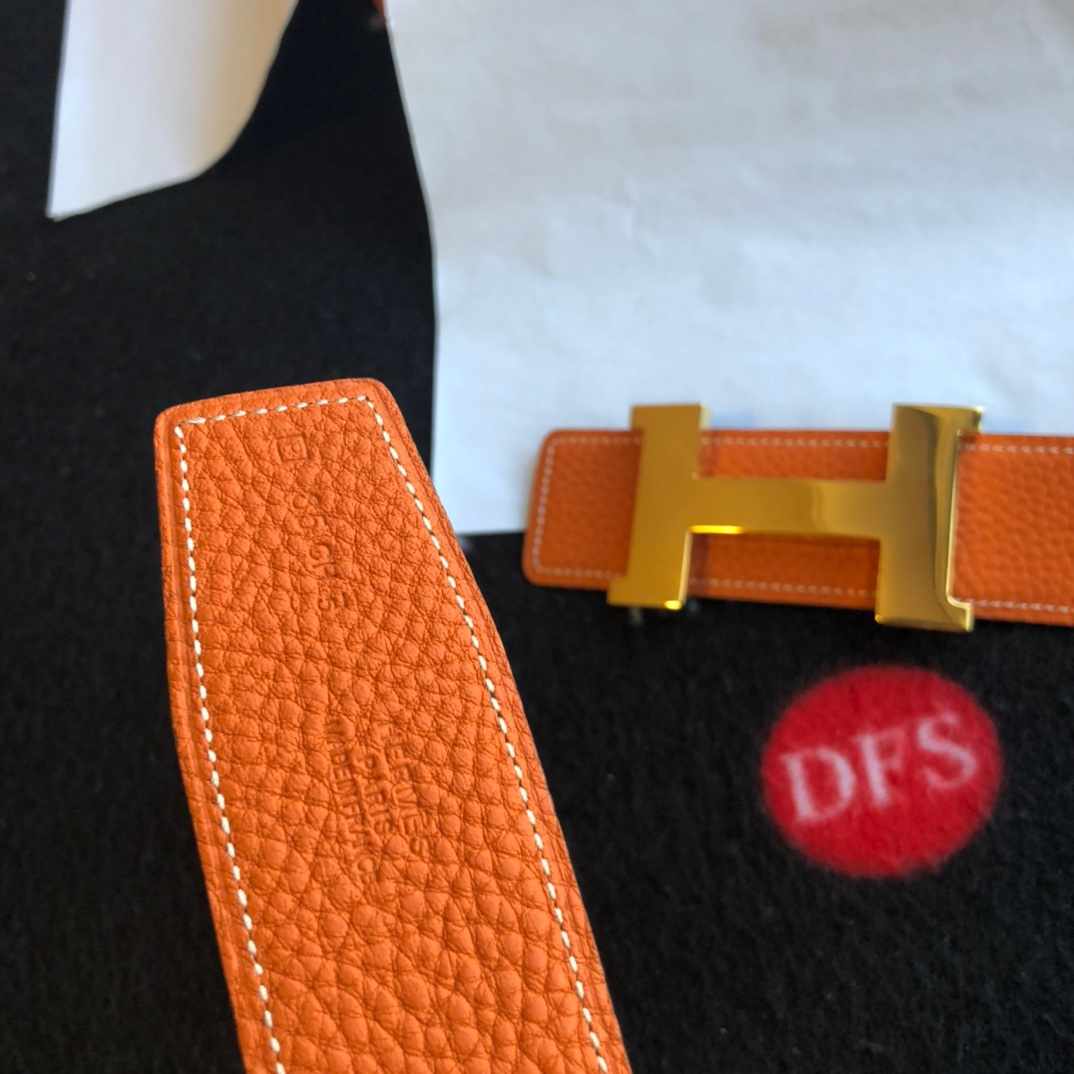 Hermès Basic Belt Cow Leather Gold 38mm-s-m