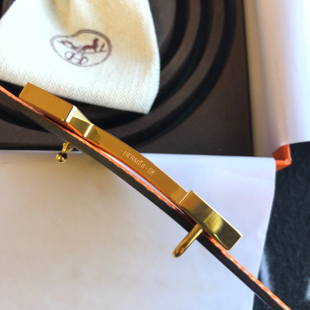 Hermès Basic Belt Cow Leather Gold 38mm-s-m