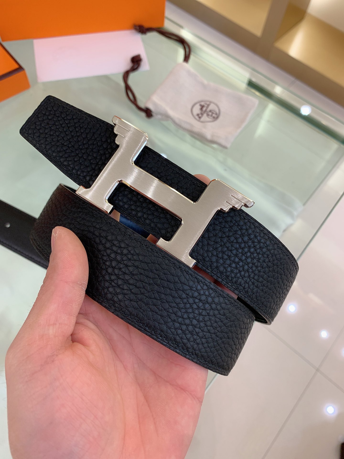 Hermès Male Basic Belt S-m