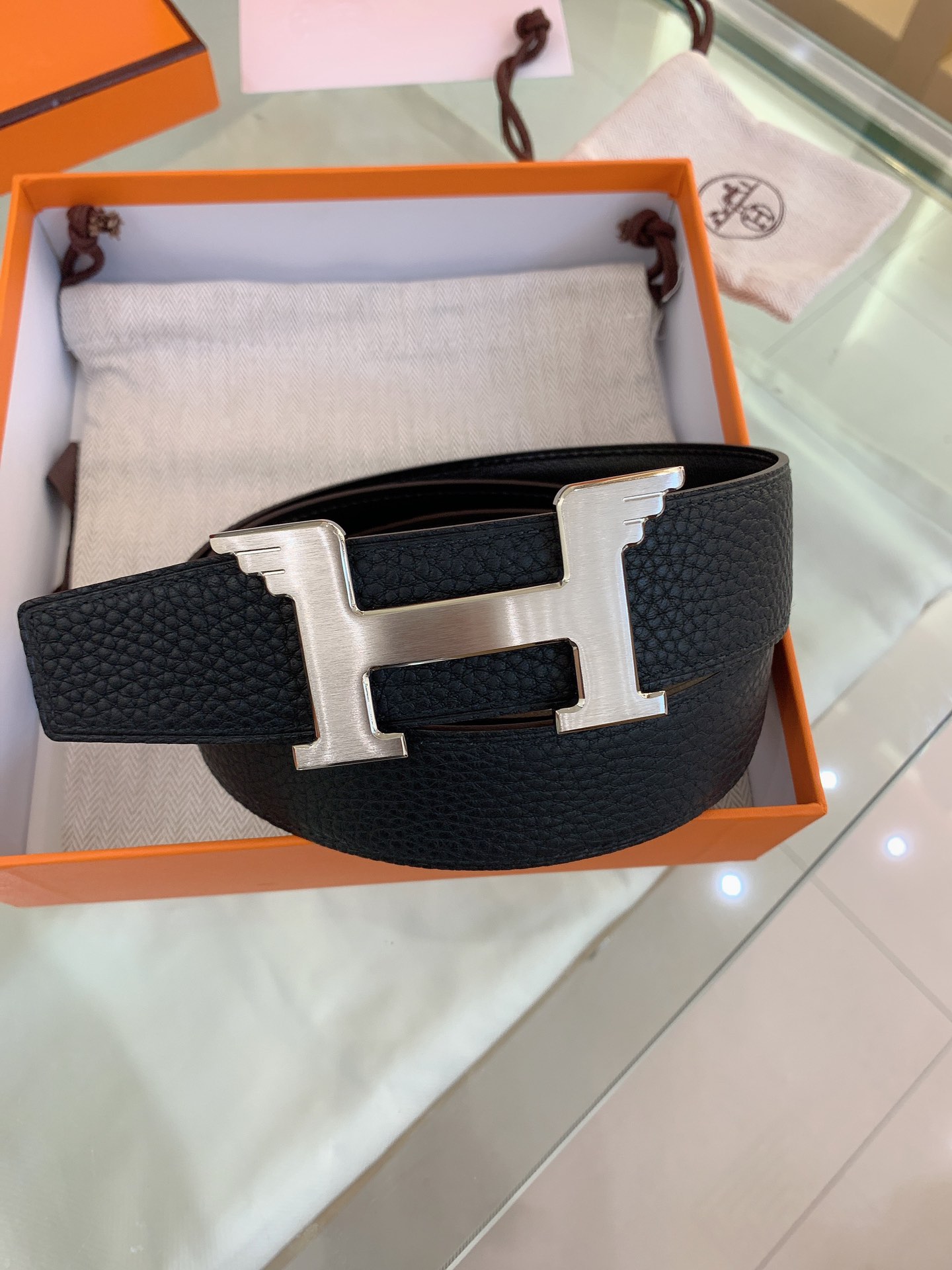 Hermès Male Basic Belt S-m