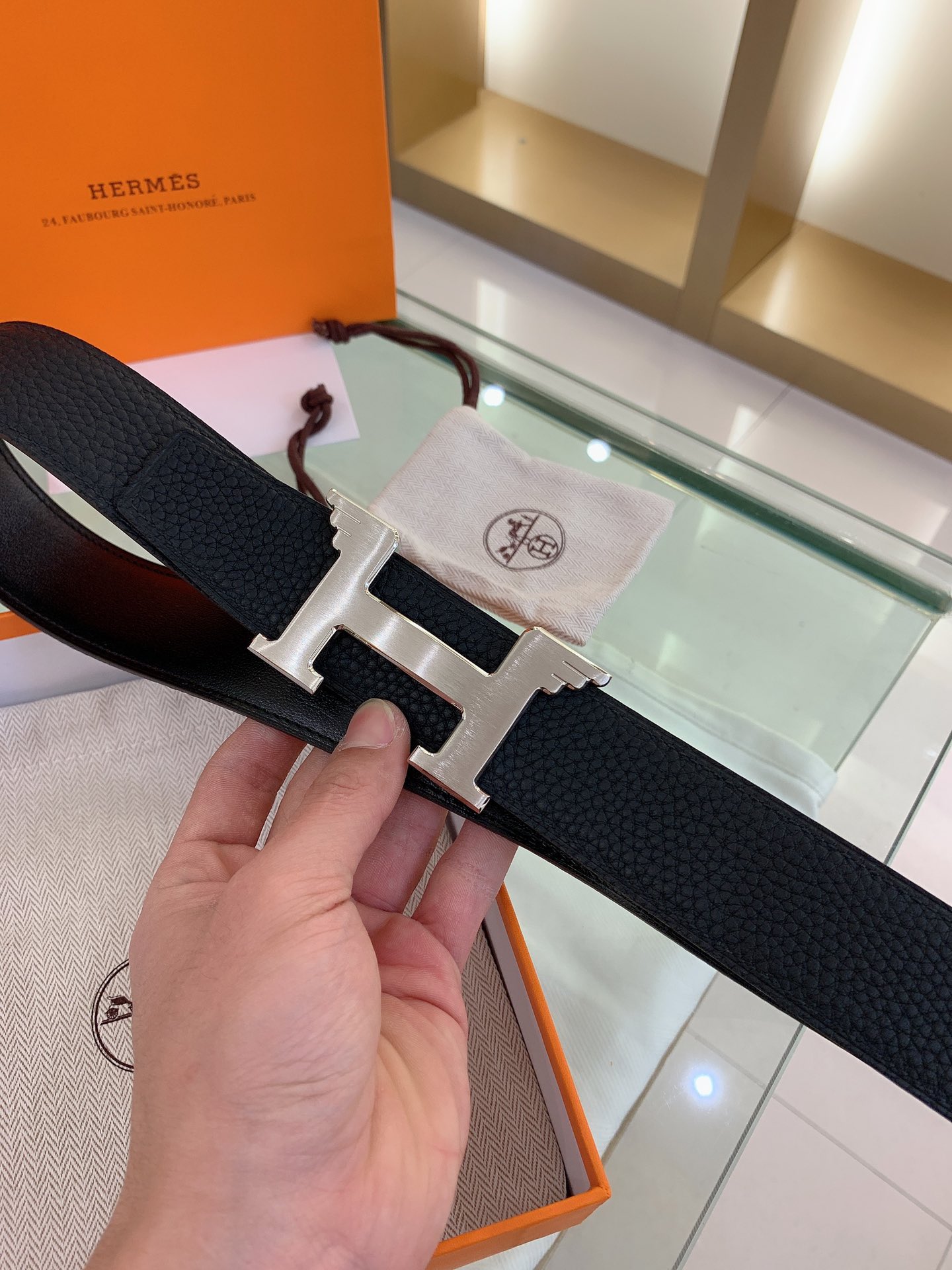 Hermès Male Basic Belt S-m