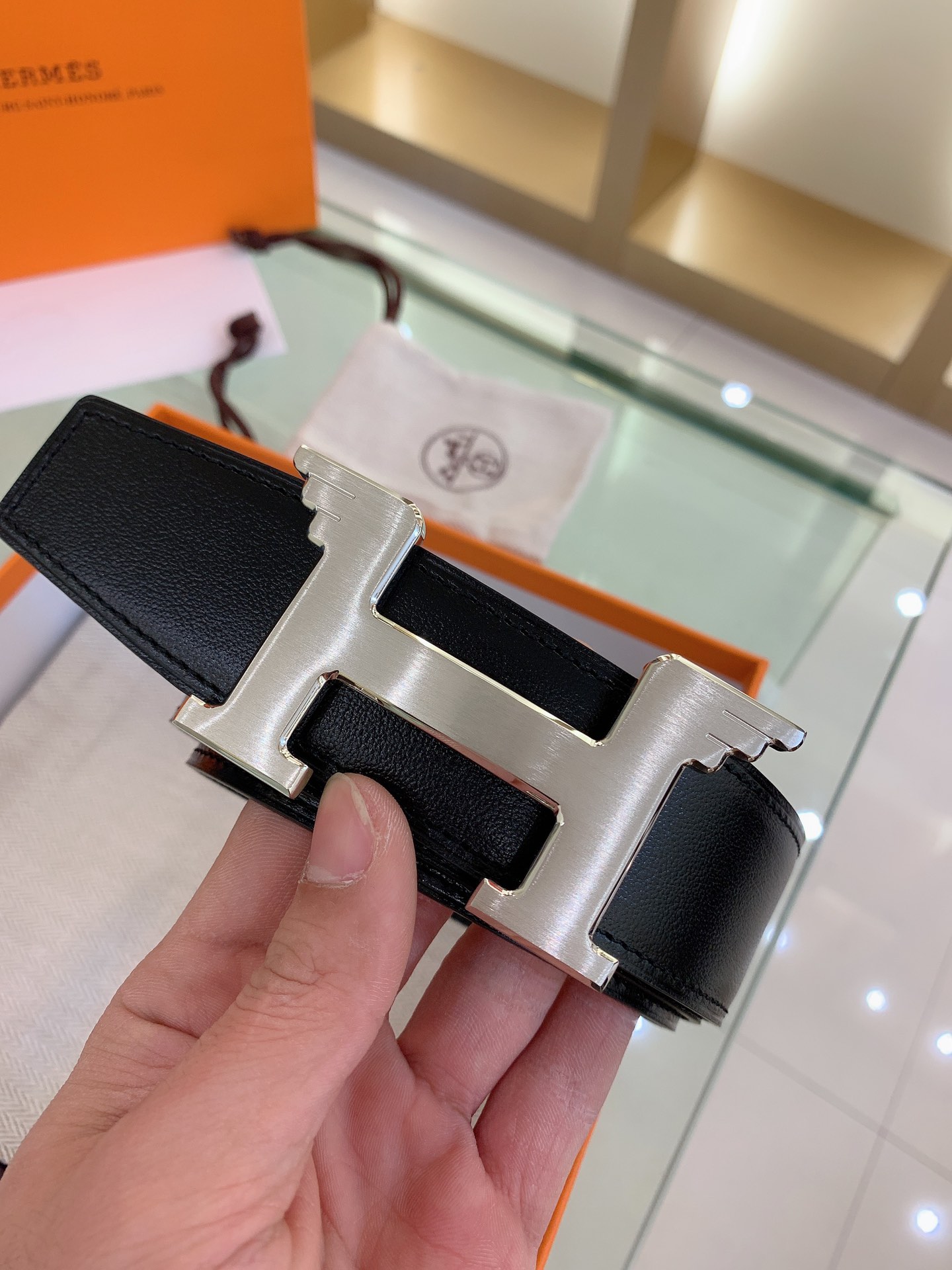 Hermès Male Basic Belt S-m