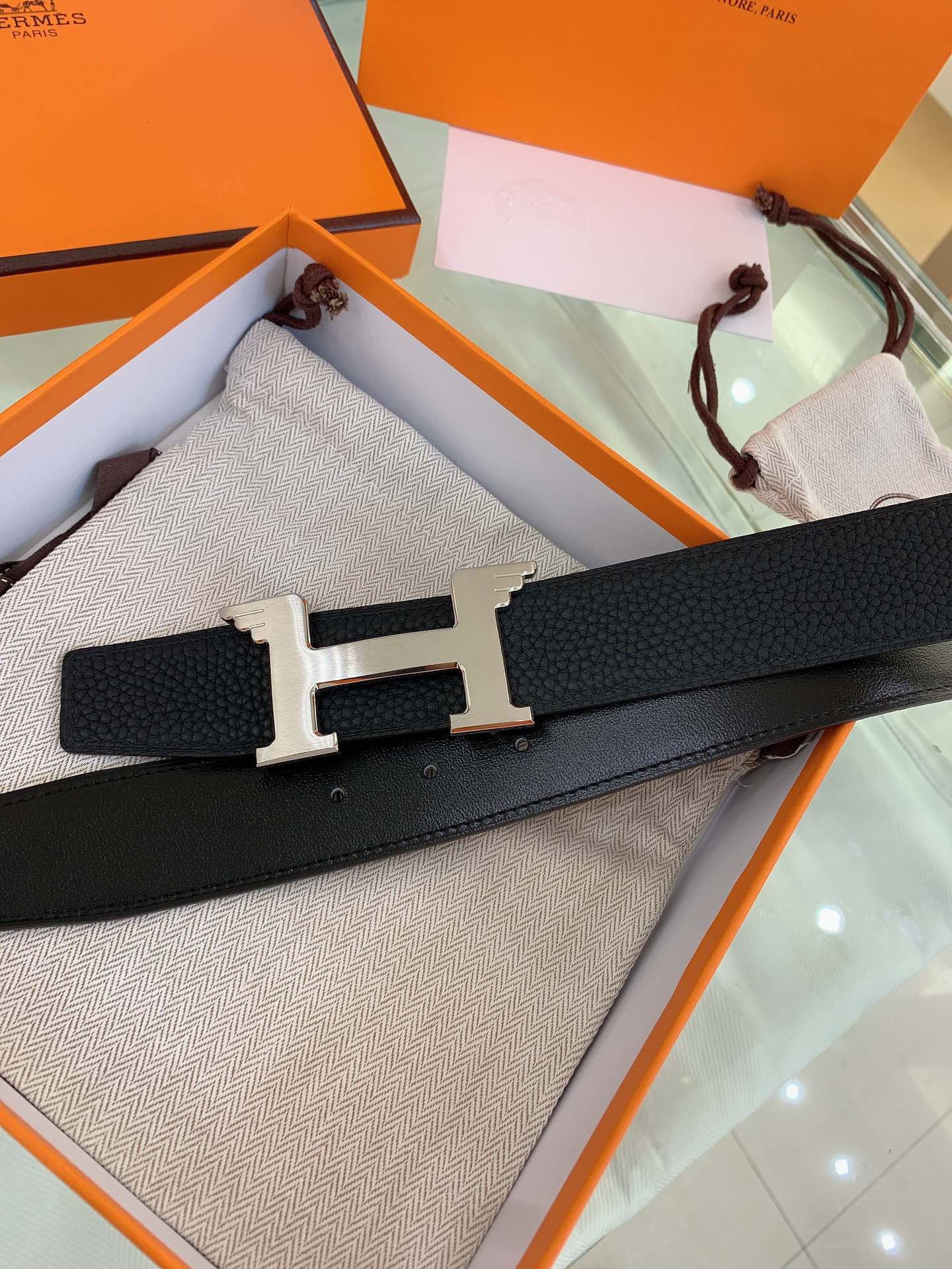 Hermès Male Basic Belt S-m