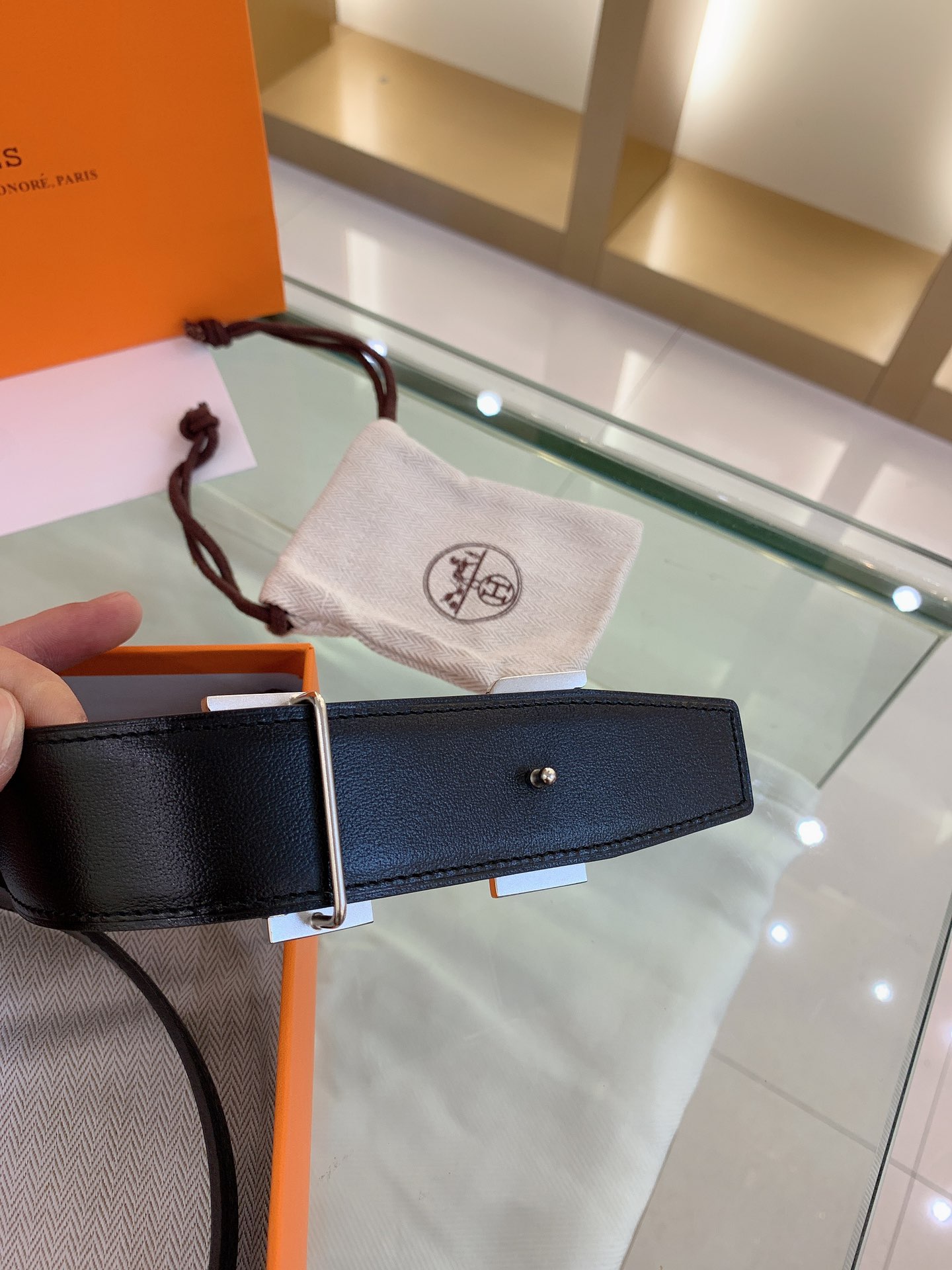 Hermès Male Basic Belt S-m