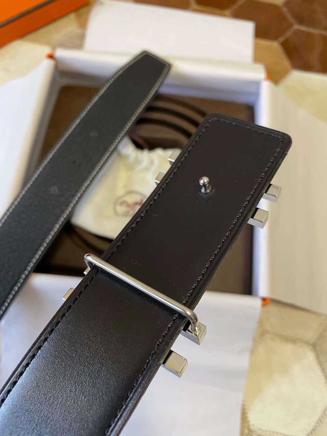Hermès Male Basic Belt S-m
