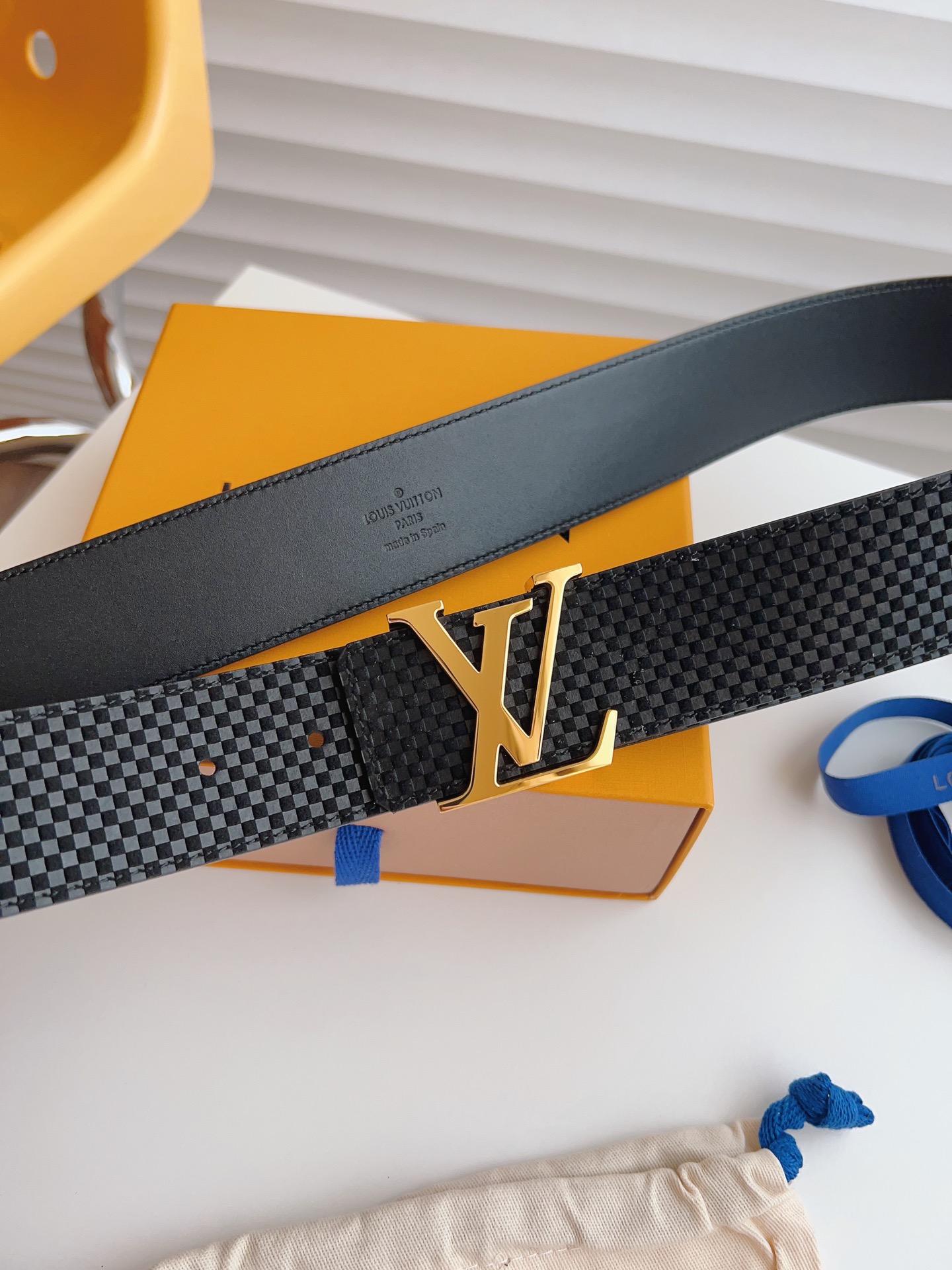 Louis Vuitton Male Basic Belt Cow Leather S-m-l