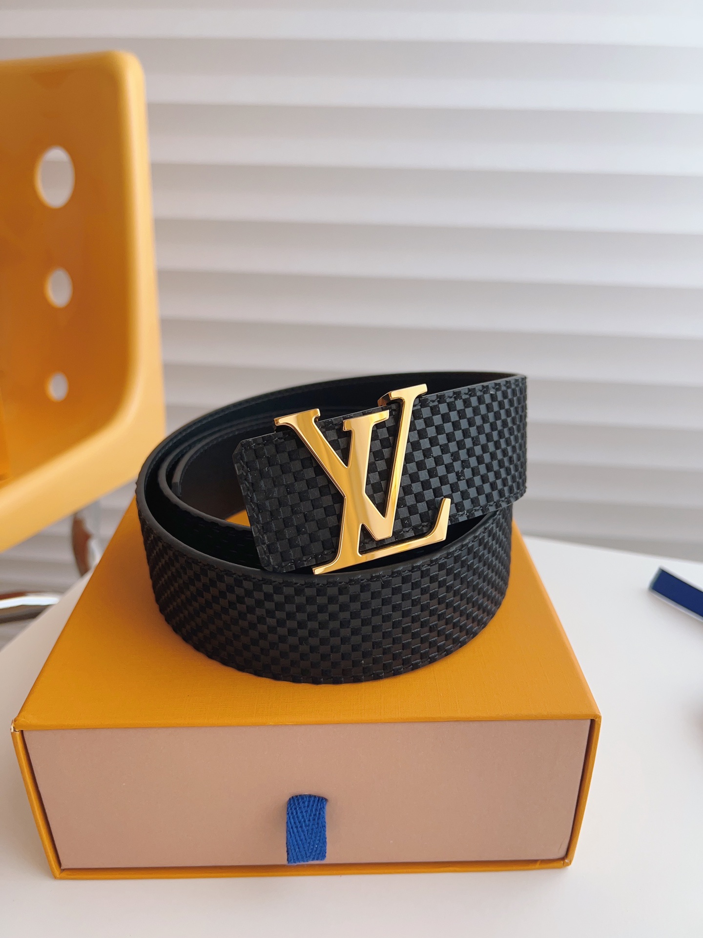Louis Vuitton Male Basic Belt Cow Leather S-m-l