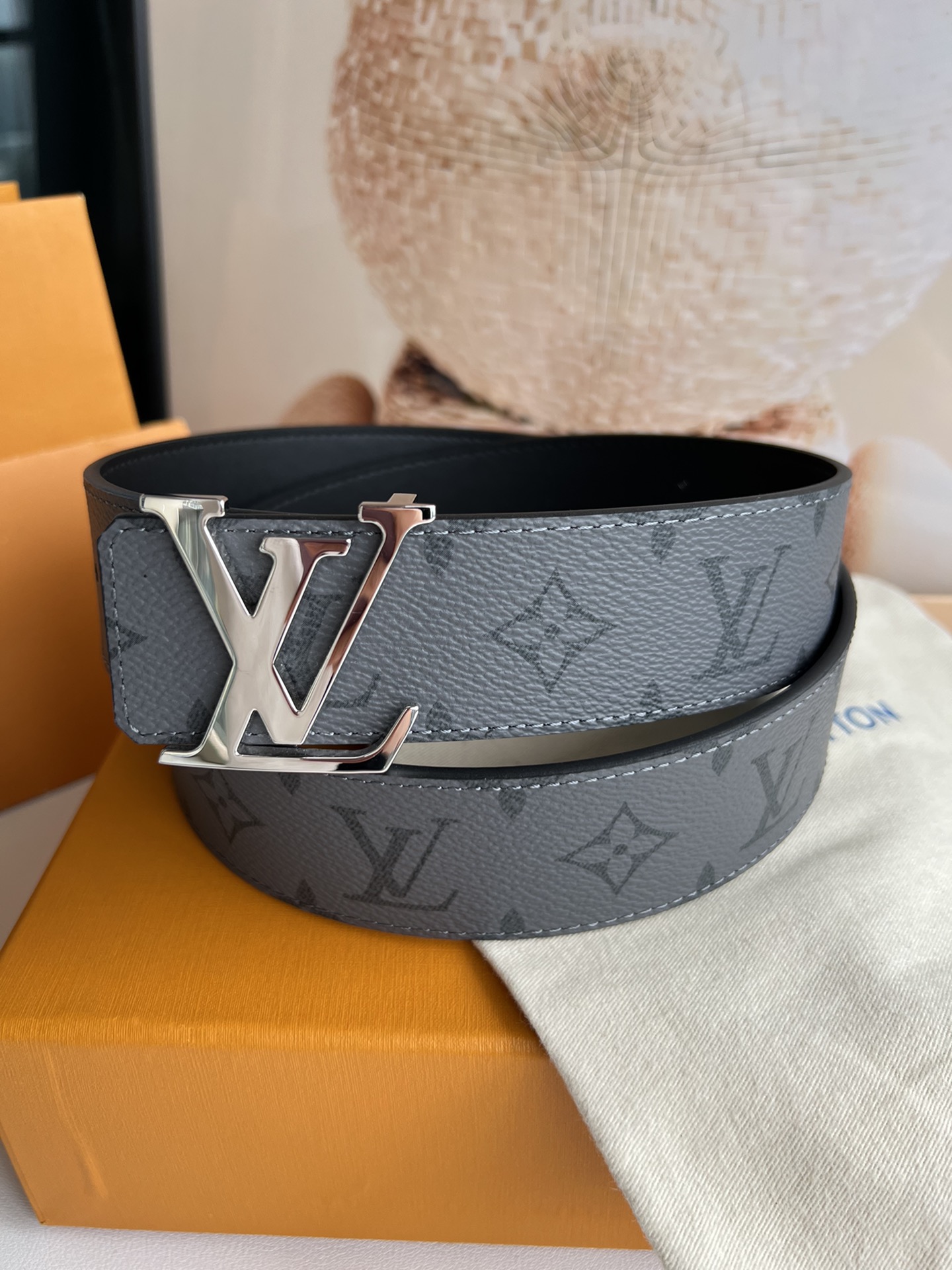 Louis Vuitton Basic Belt Cow Leather 40mm-s-m-l
