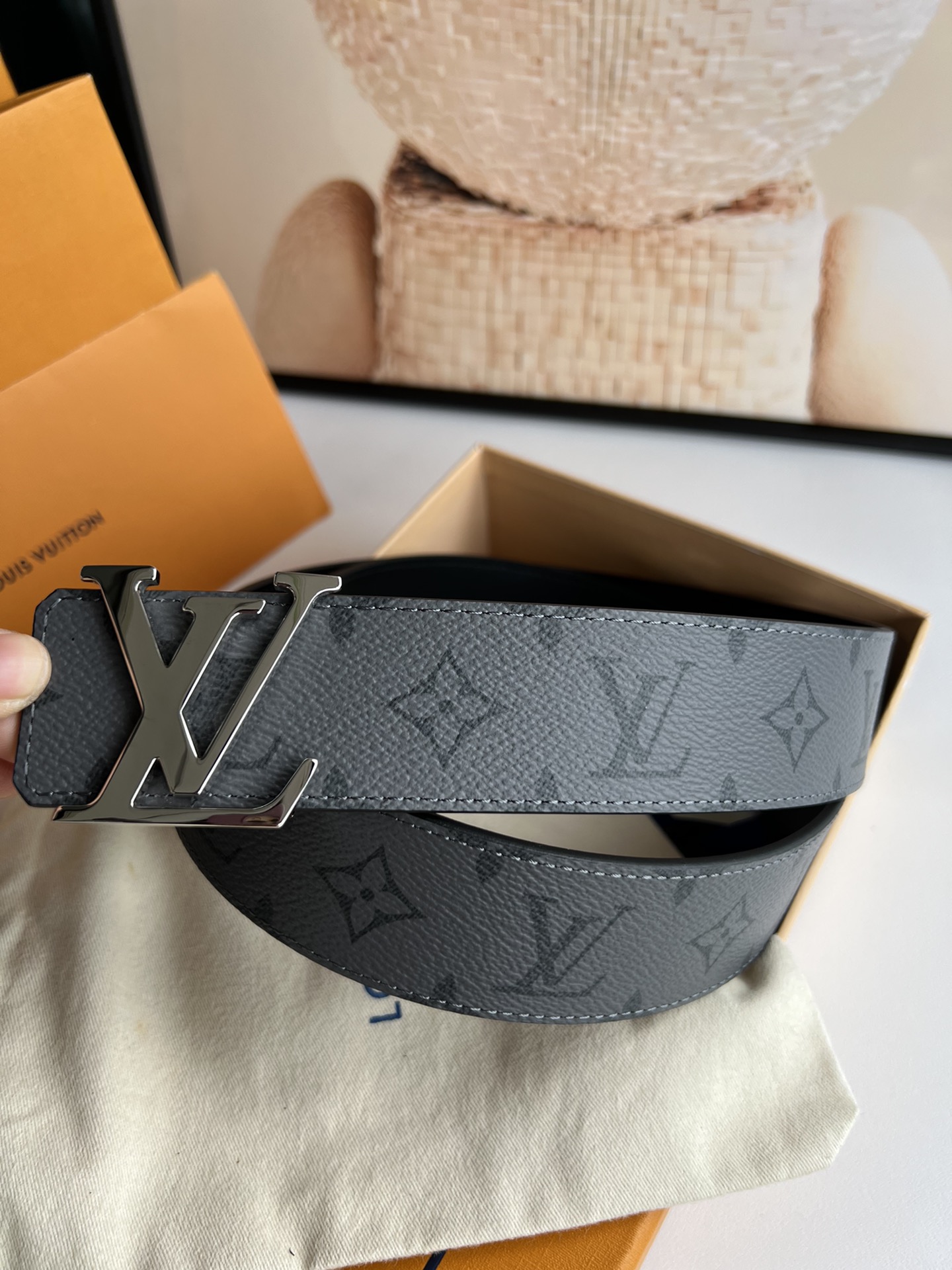 Louis Vuitton Basic Belt Cow Leather 40mm-s-m-l