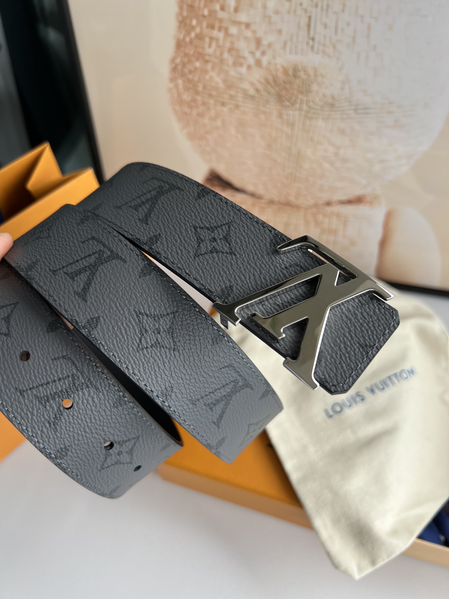 Louis Vuitton Basic Belt Cow Leather 40mm-s-m-l