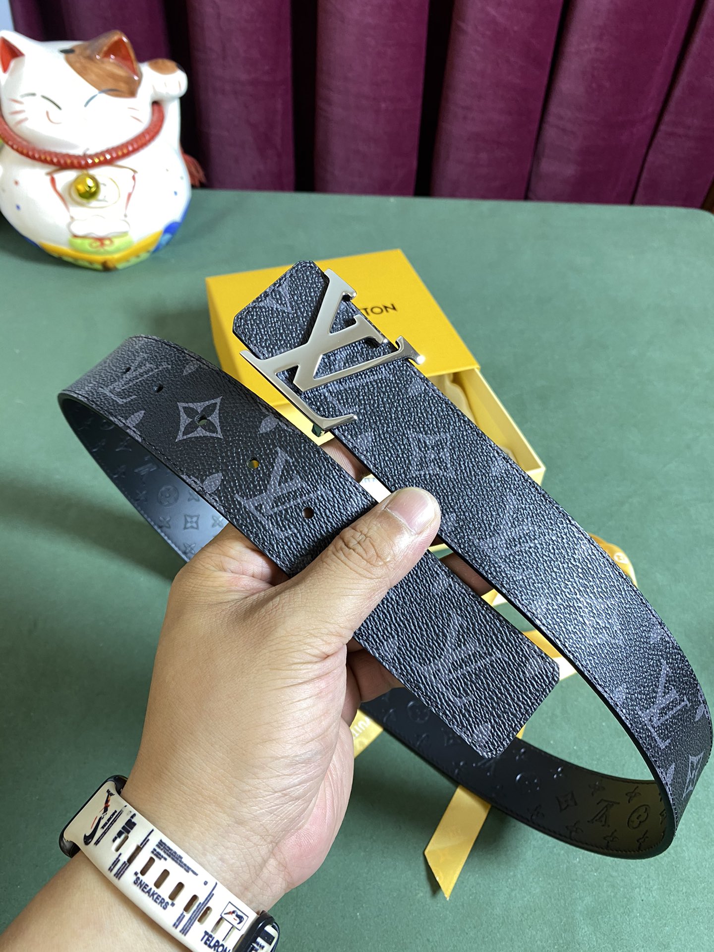 Louis Vuitton Basic Belt Cow Leather L