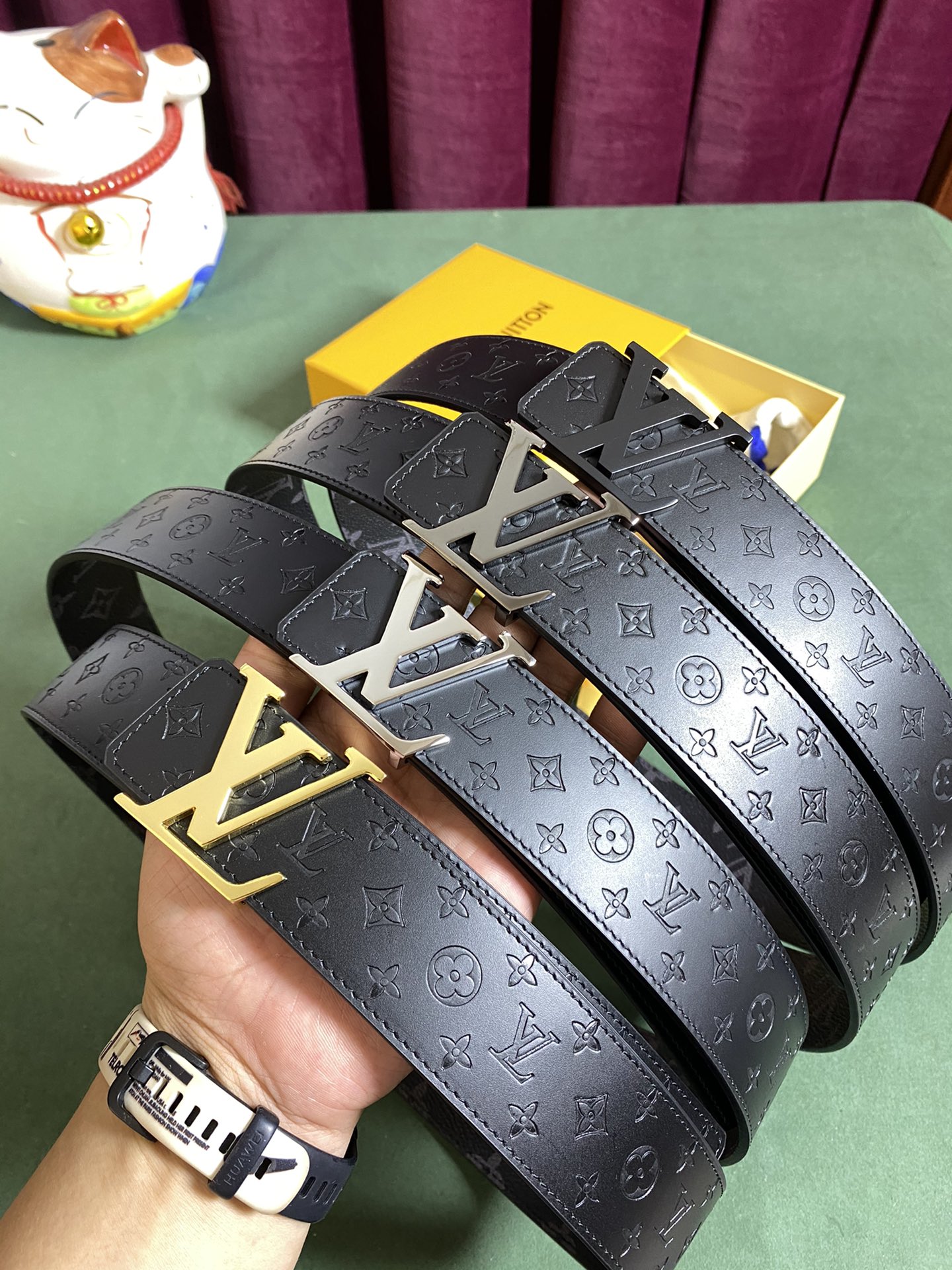 Louis Vuitton Basic Belt Cow Leather L