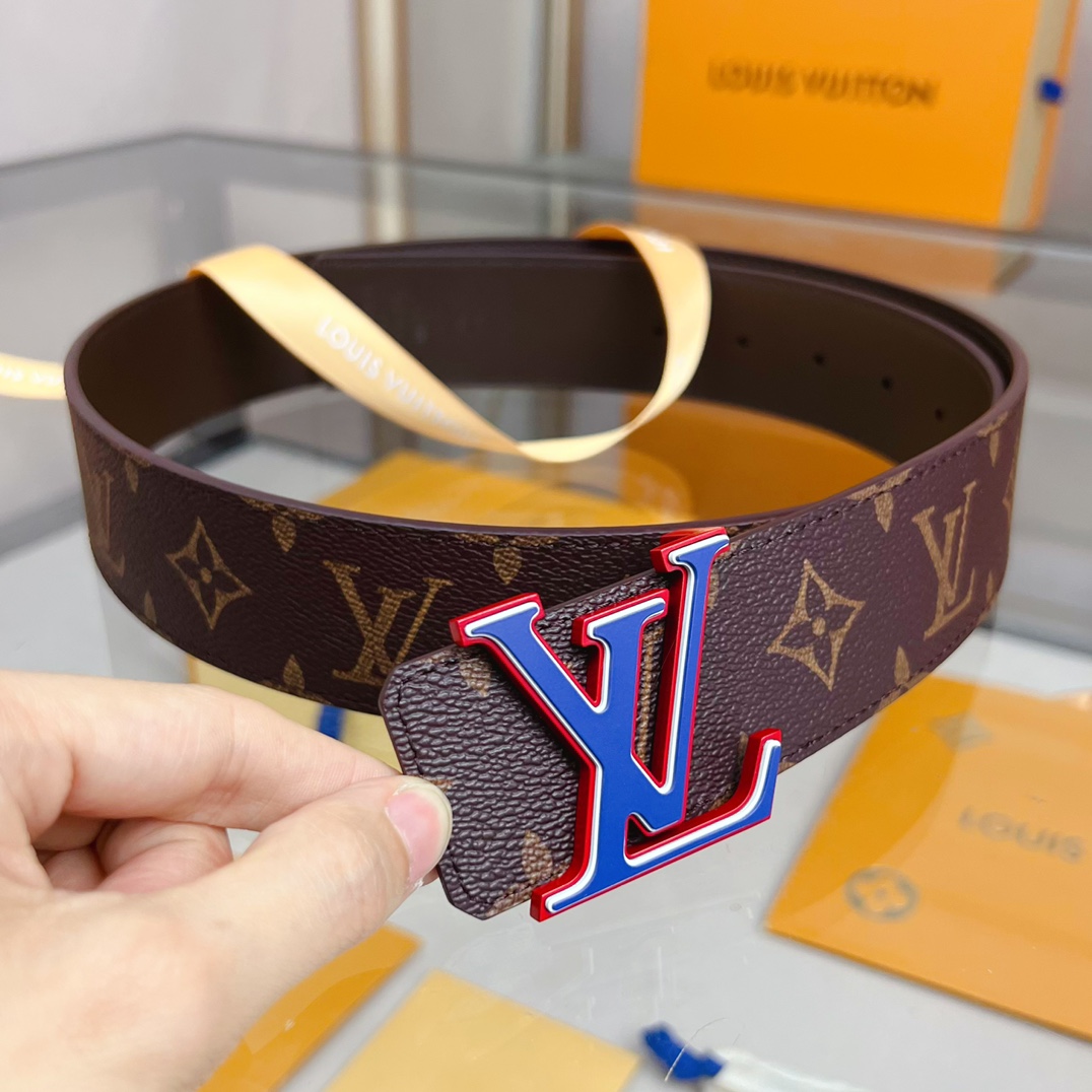 Louis Vuitton Male Leather Belt Cow Leather S-l