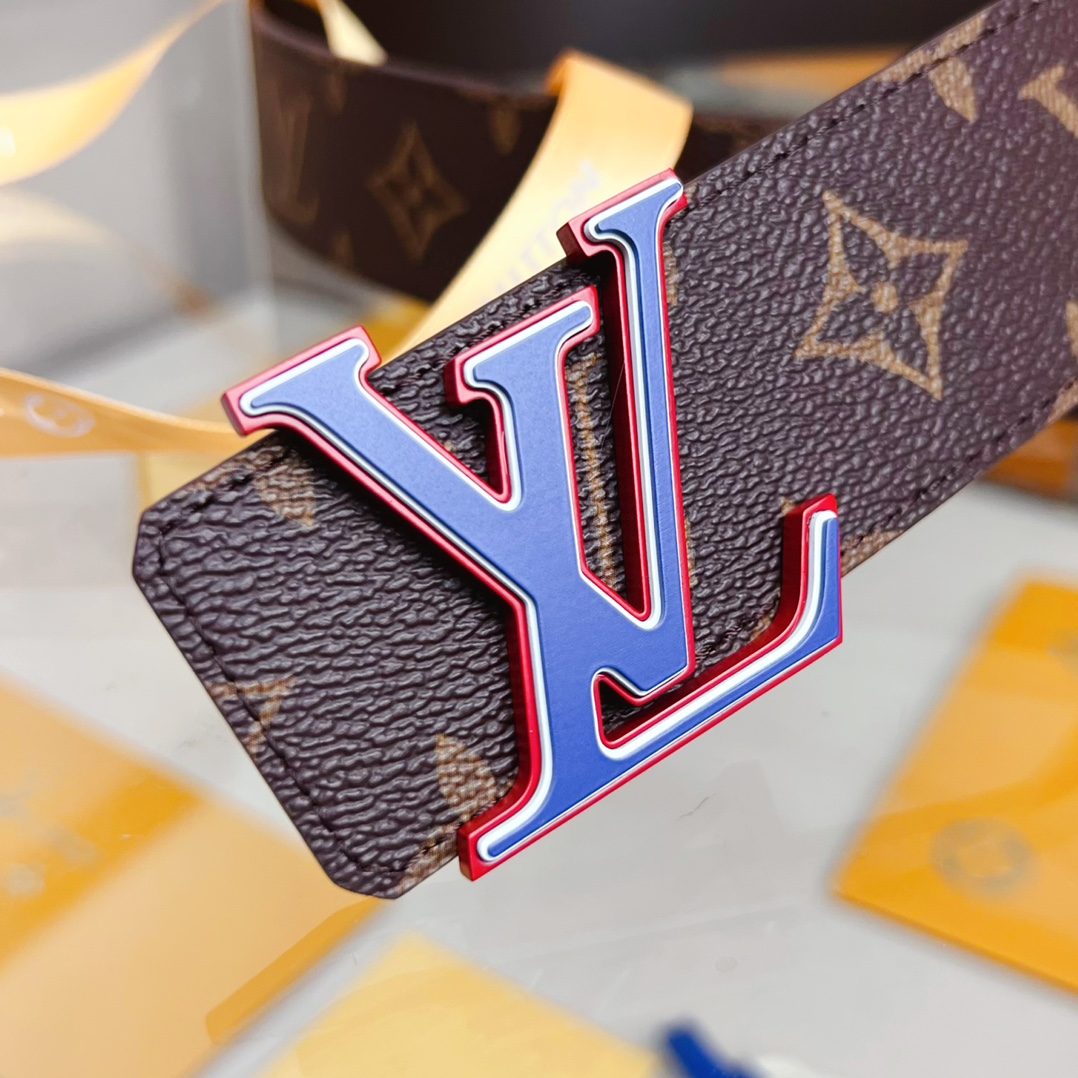 Louis Vuitton Male Leather Belt Cow Leather S-l