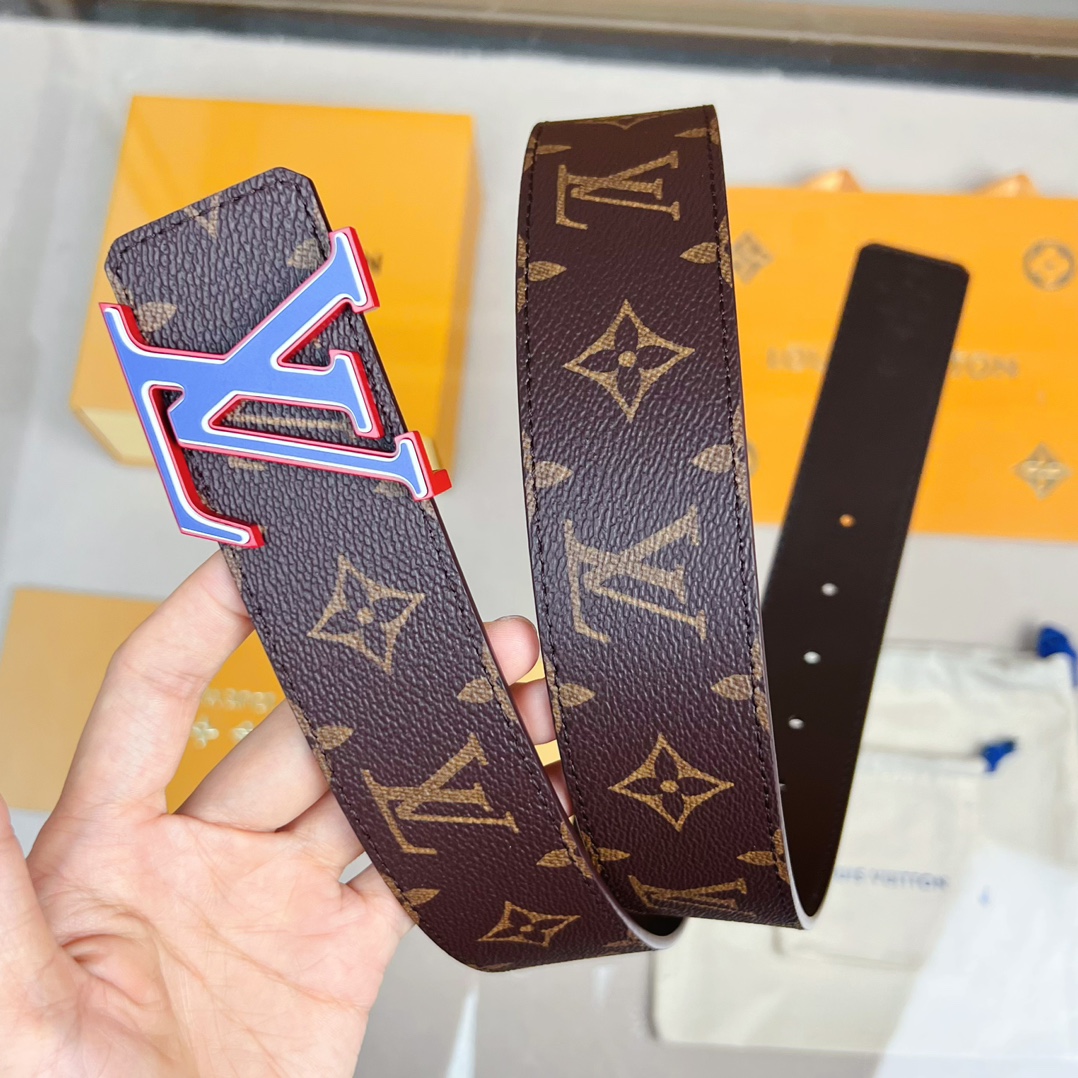 Louis Vuitton Male Leather Belt Cow Leather S-l