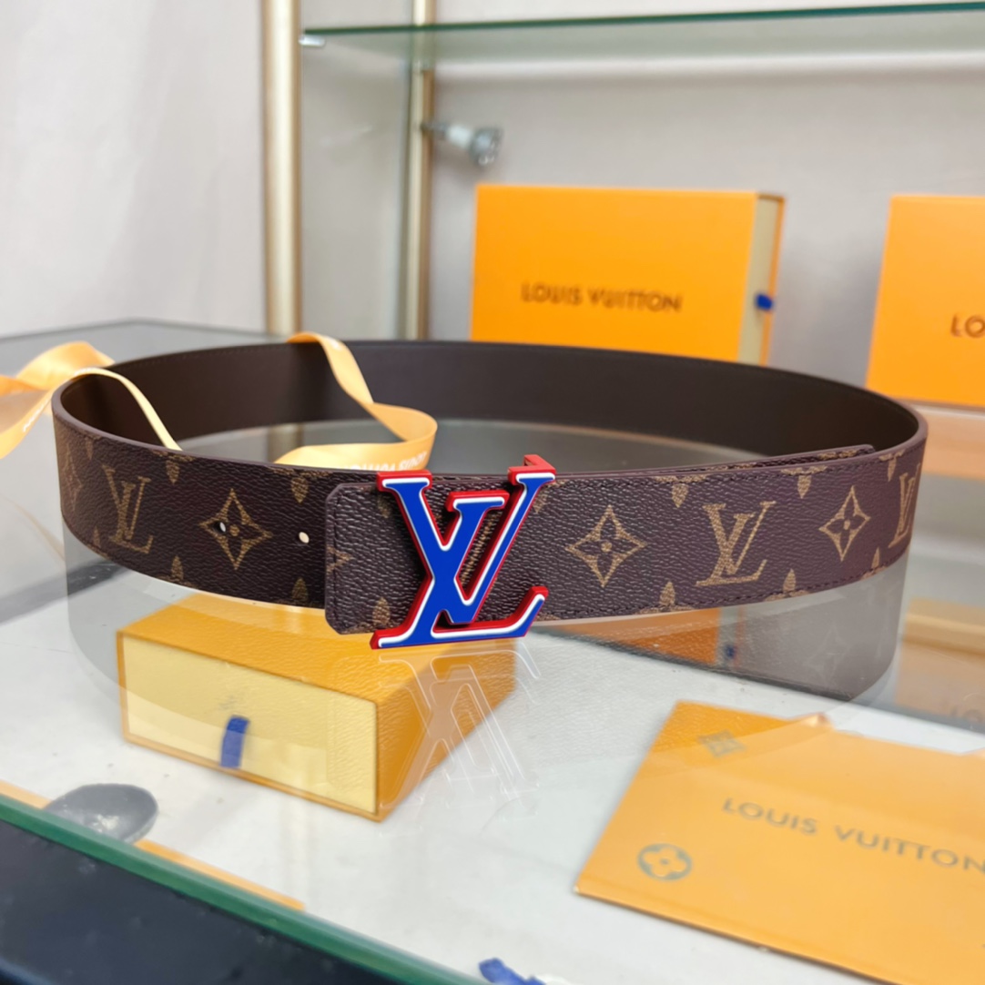 Louis Vuitton Male Leather Belt Cow Leather S-l
