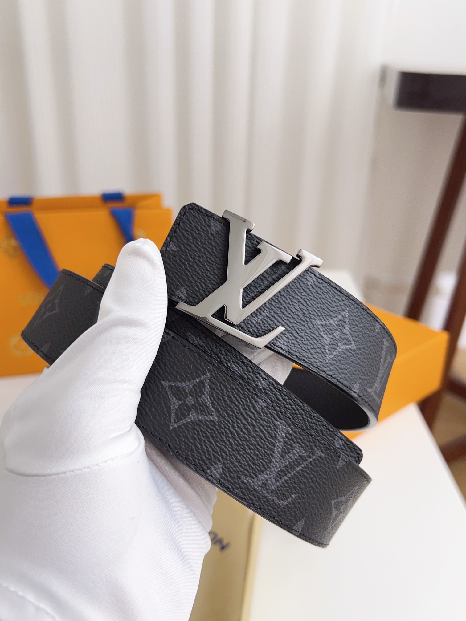 Louis Vuitton Male Basic Belt Cow Leather 125cm-l