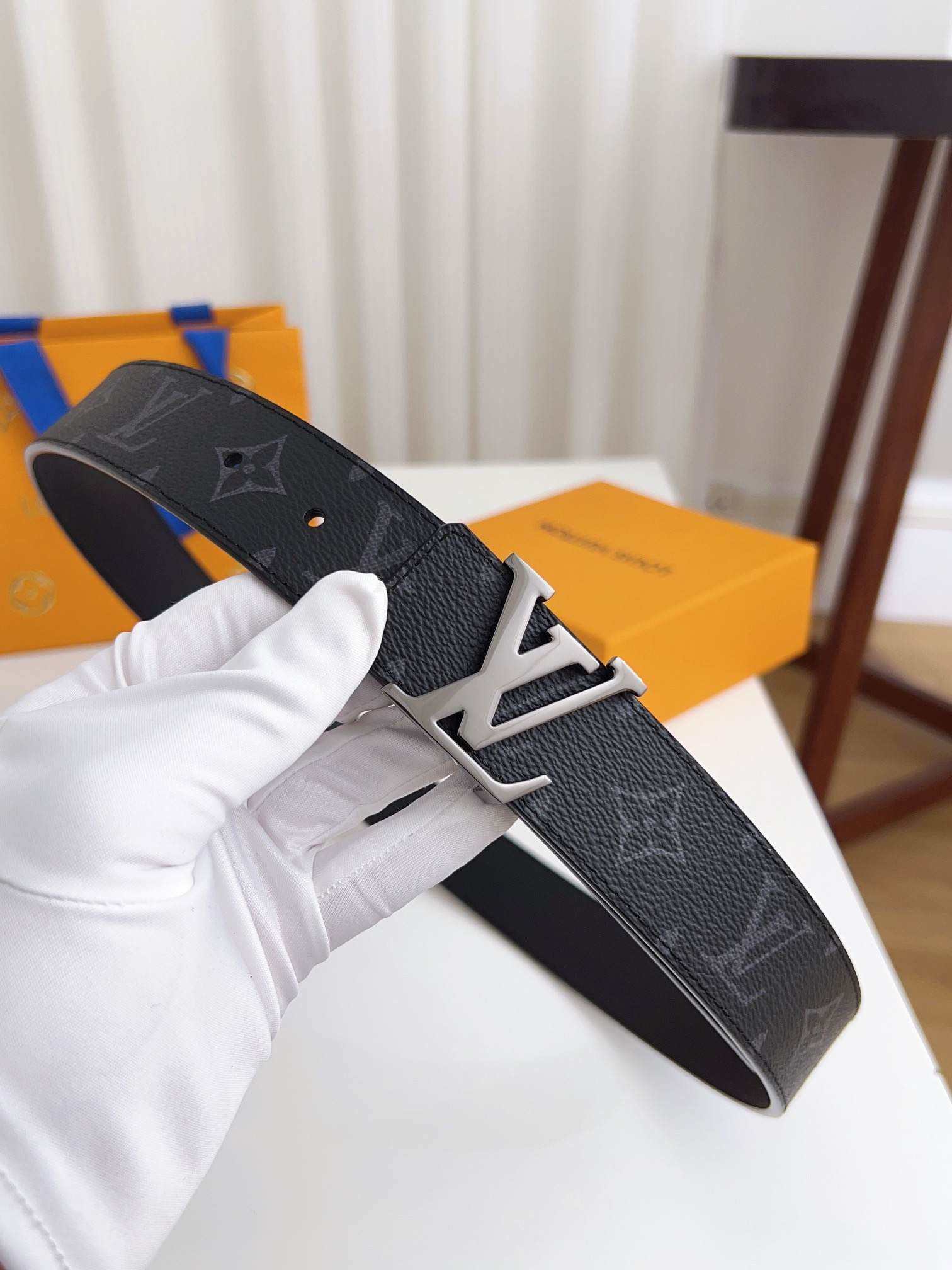 Louis Vuitton Male Basic Belt Cow Leather 125cm-l