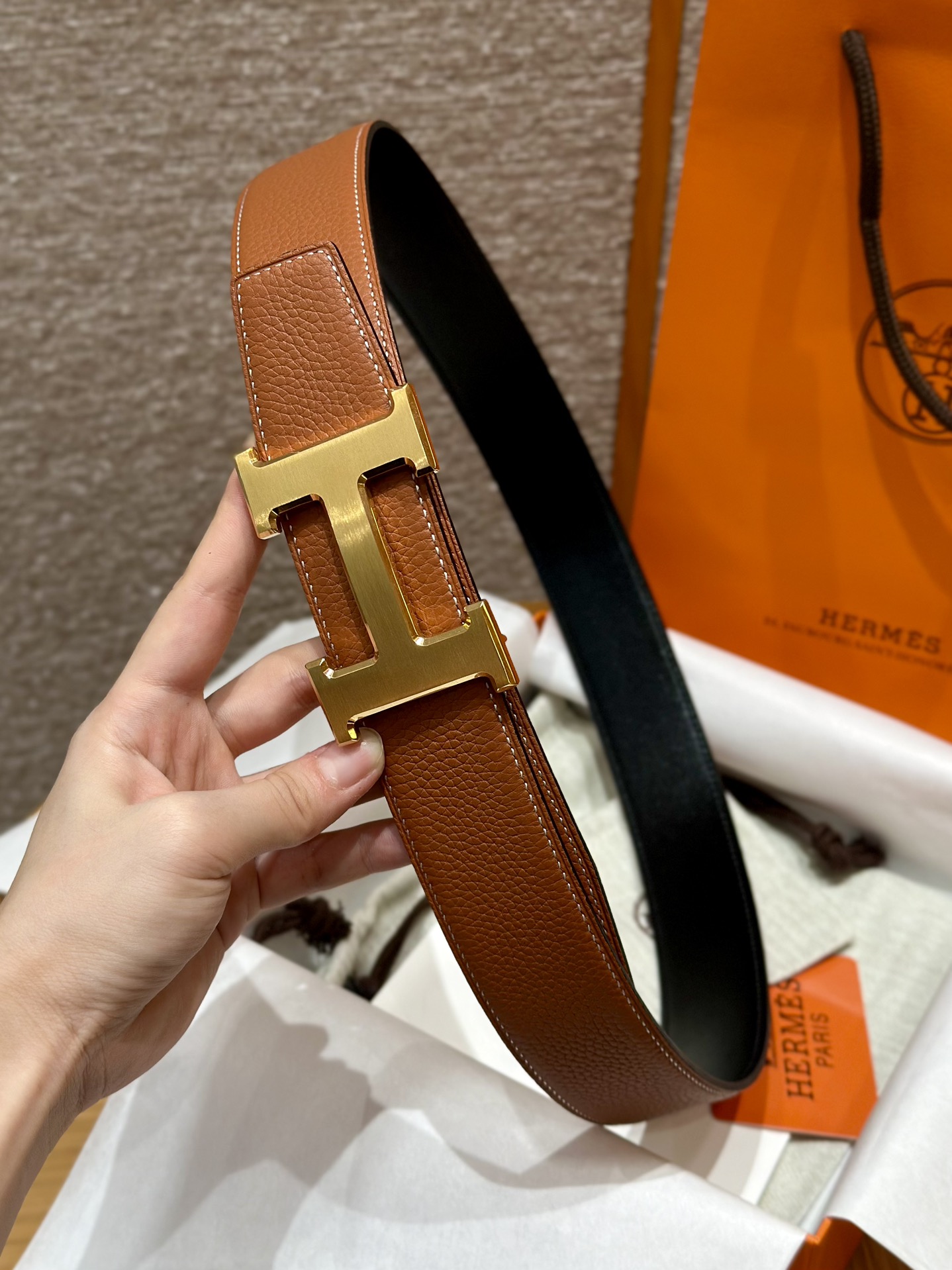 Hermès Male Basic Belt S-m