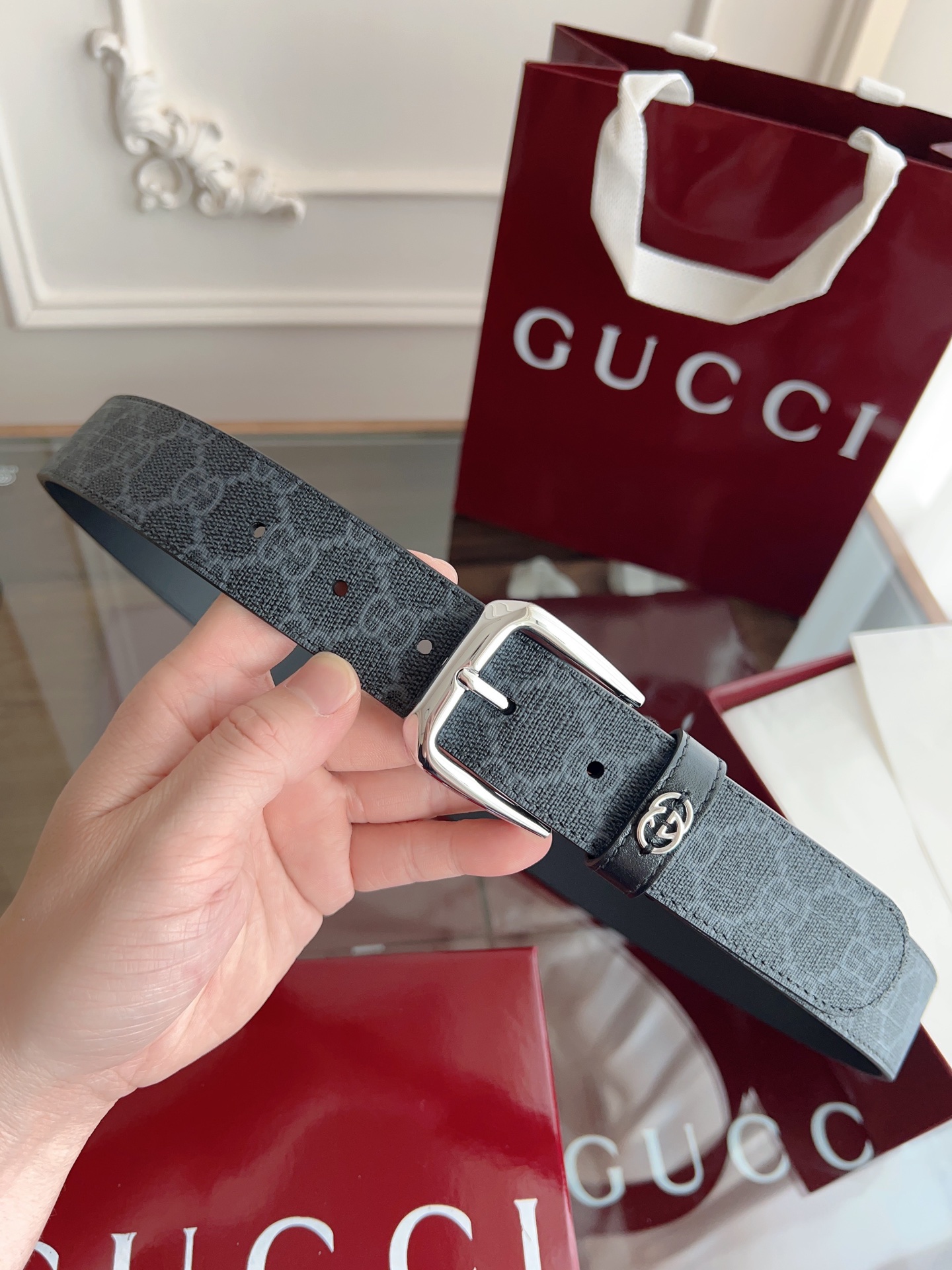 Gucci Basic Belt Black M
