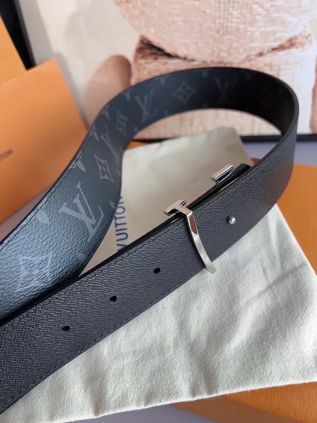 Louis Vuitton Male Basic Belt Canvas 40mm-13514-l-m-s