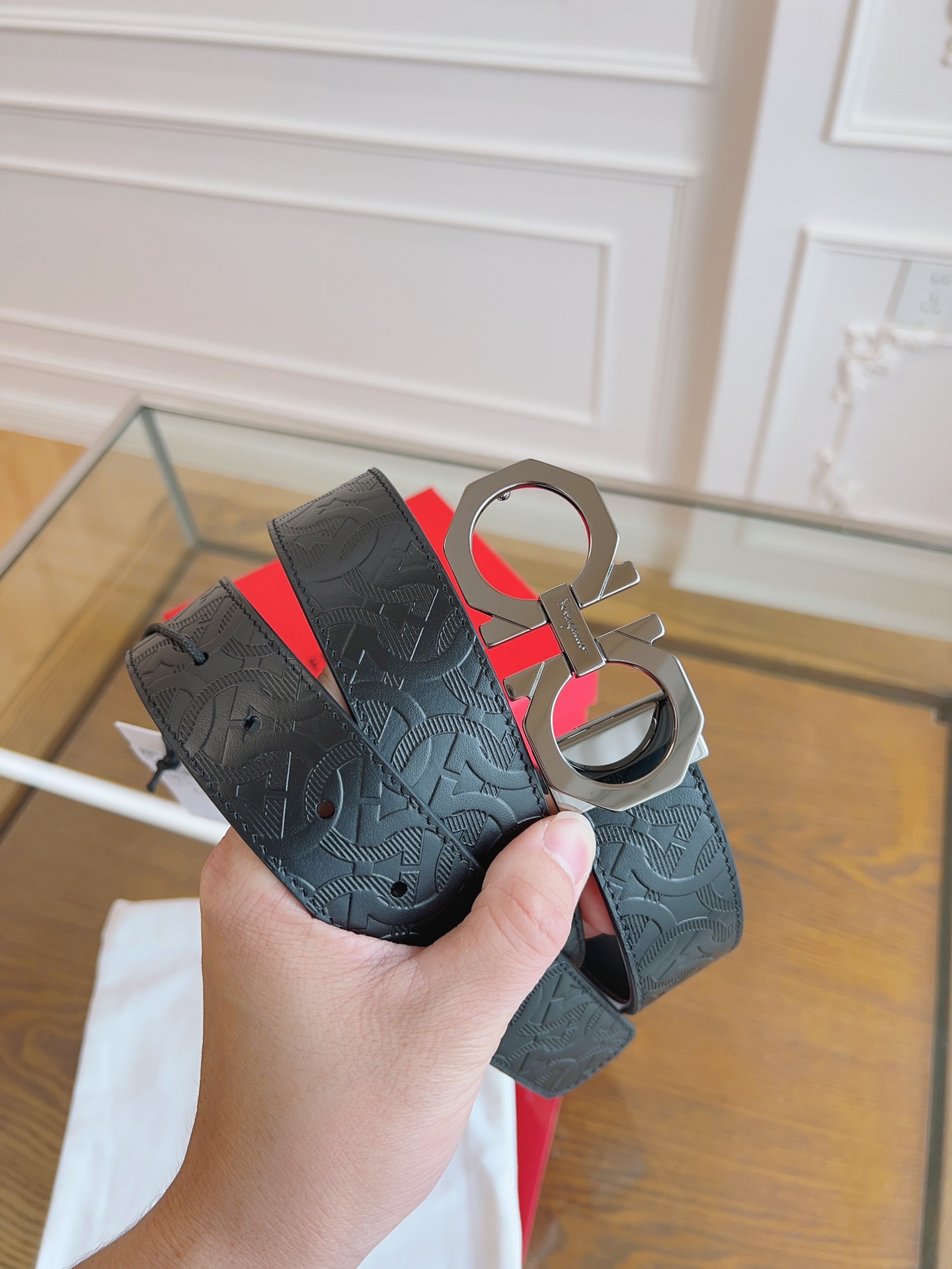 Salvatore Ferragamo Male Basic Belt Cow Leather M