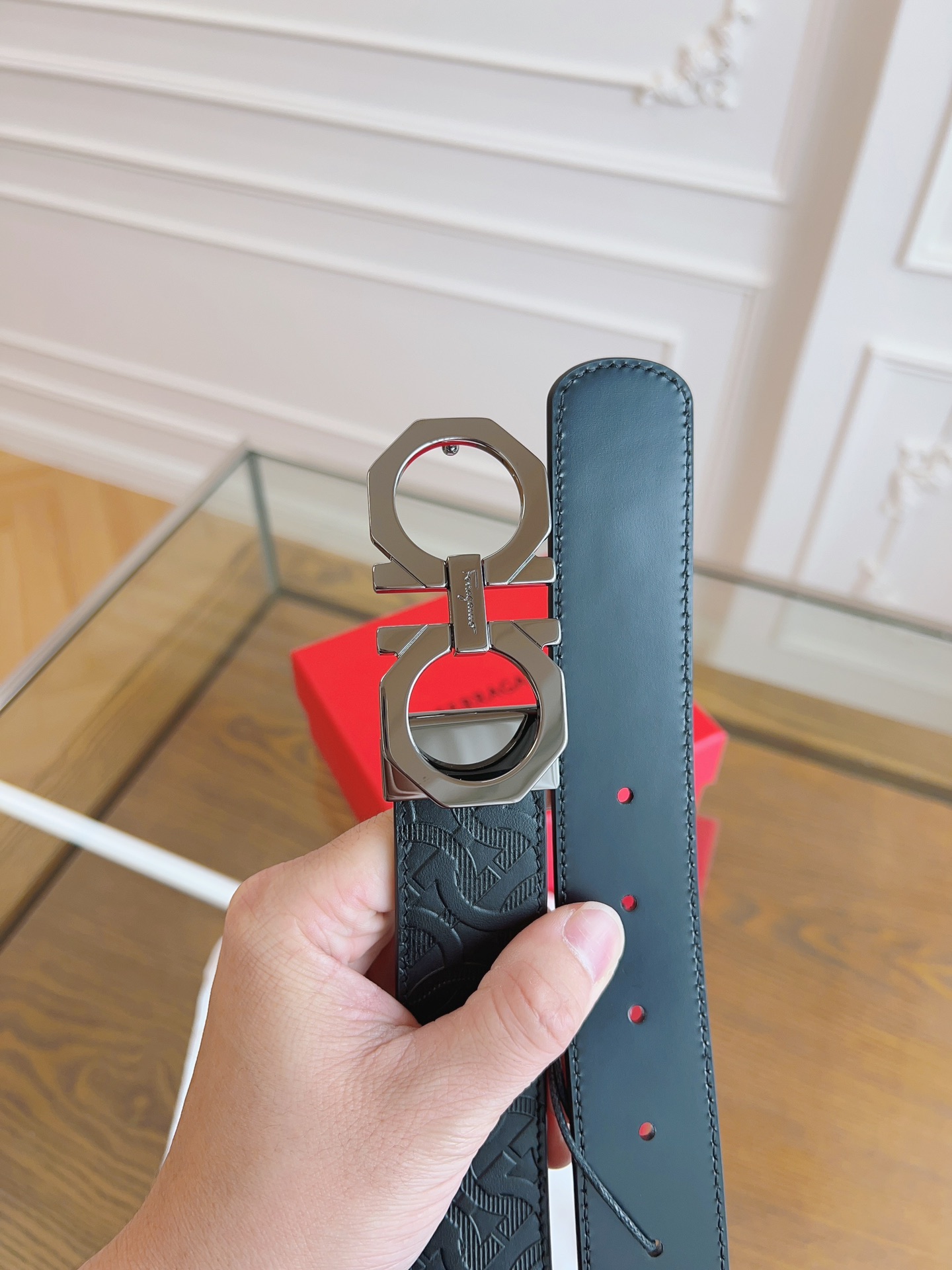 Salvatore Ferragamo Male Basic Belt Cow Leather M