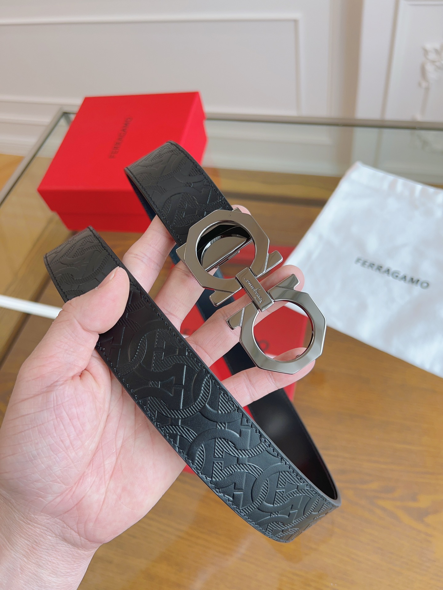 Salvatore Ferragamo Male Basic Belt Cow Leather M