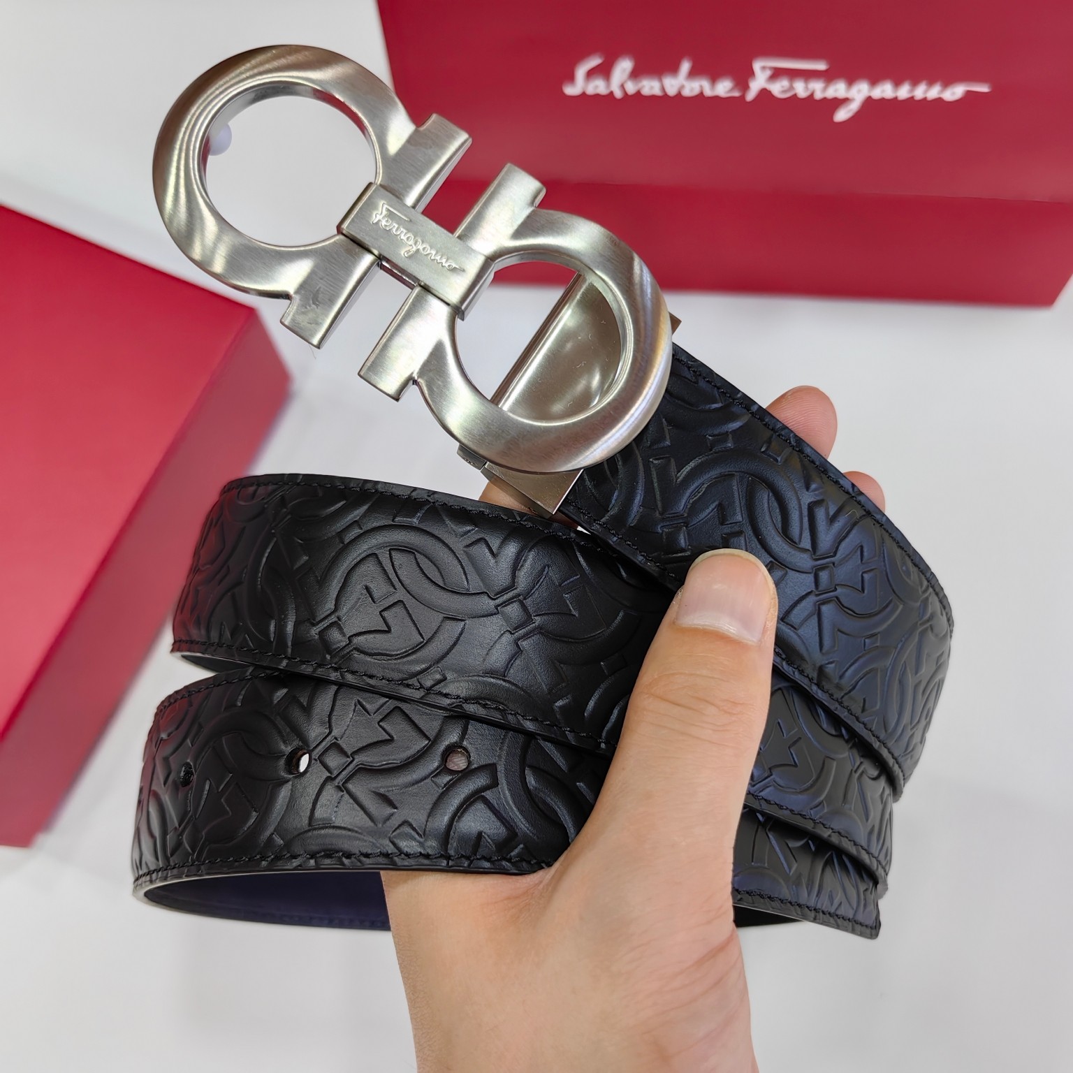 Salvatore Ferragamo Leather Belt 35mm