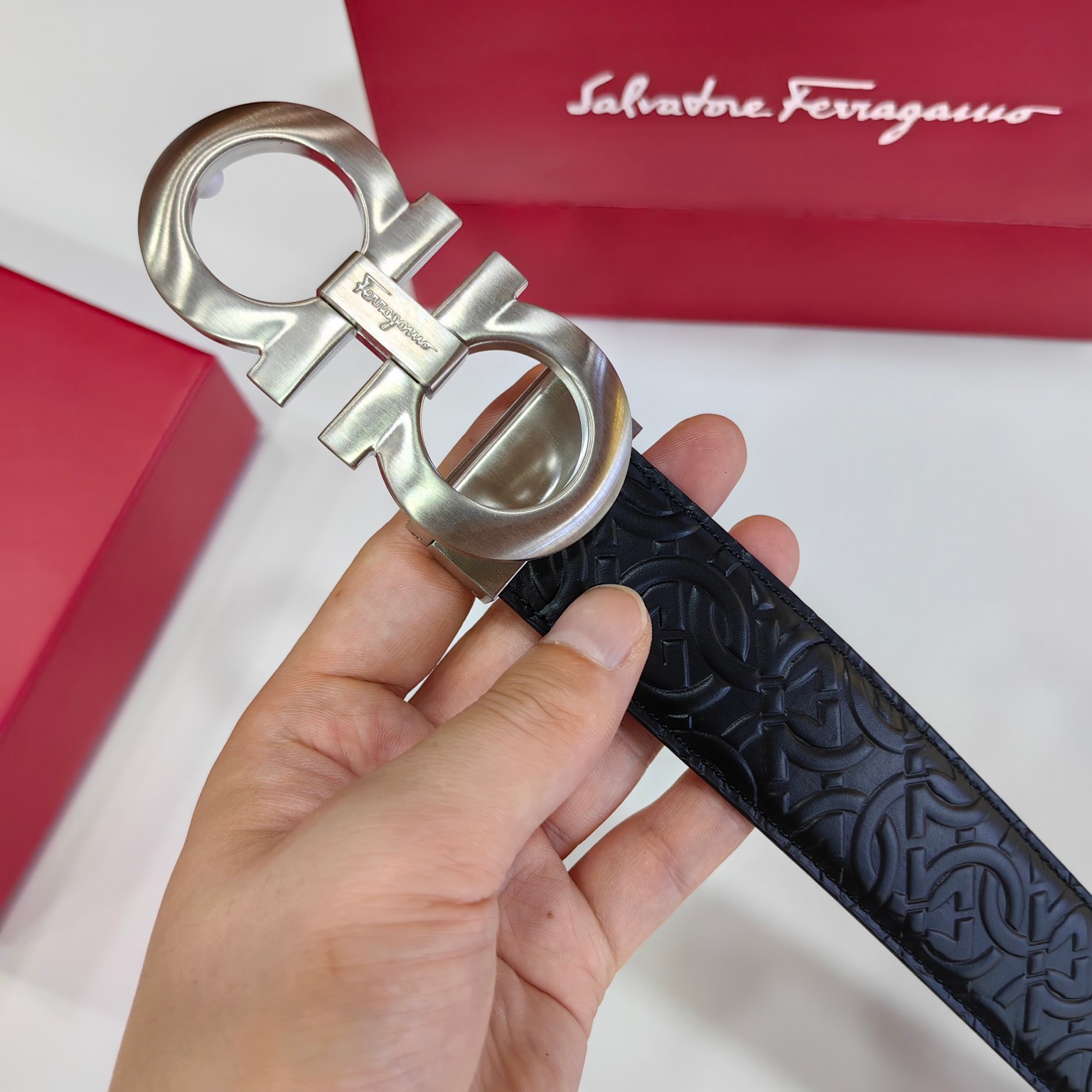 Salvatore Ferragamo Leather Belt 35mm