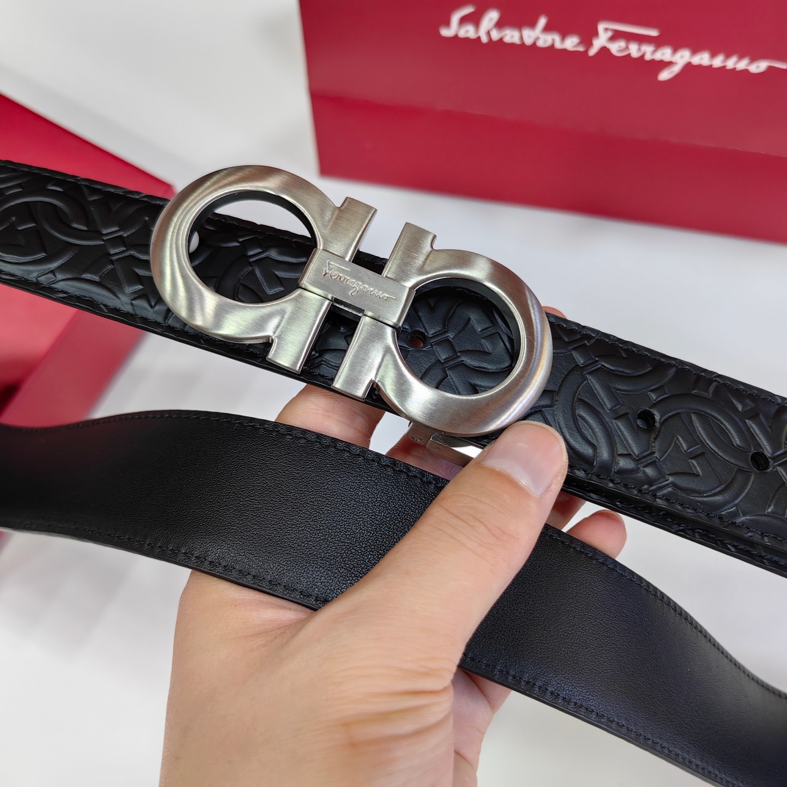Salvatore Ferragamo Leather Belt 35mm