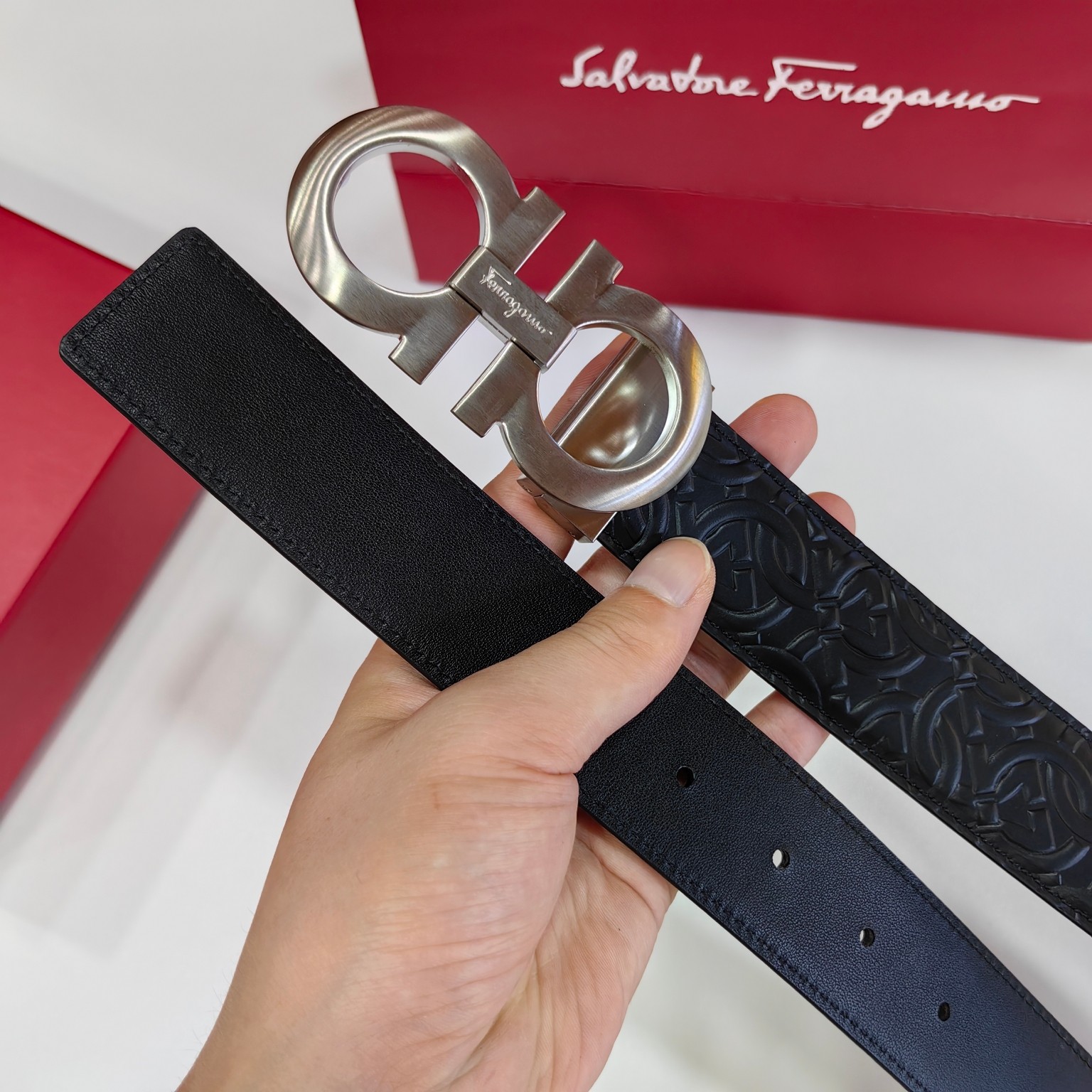 Salvatore Ferragamo Leather Belt 35mm