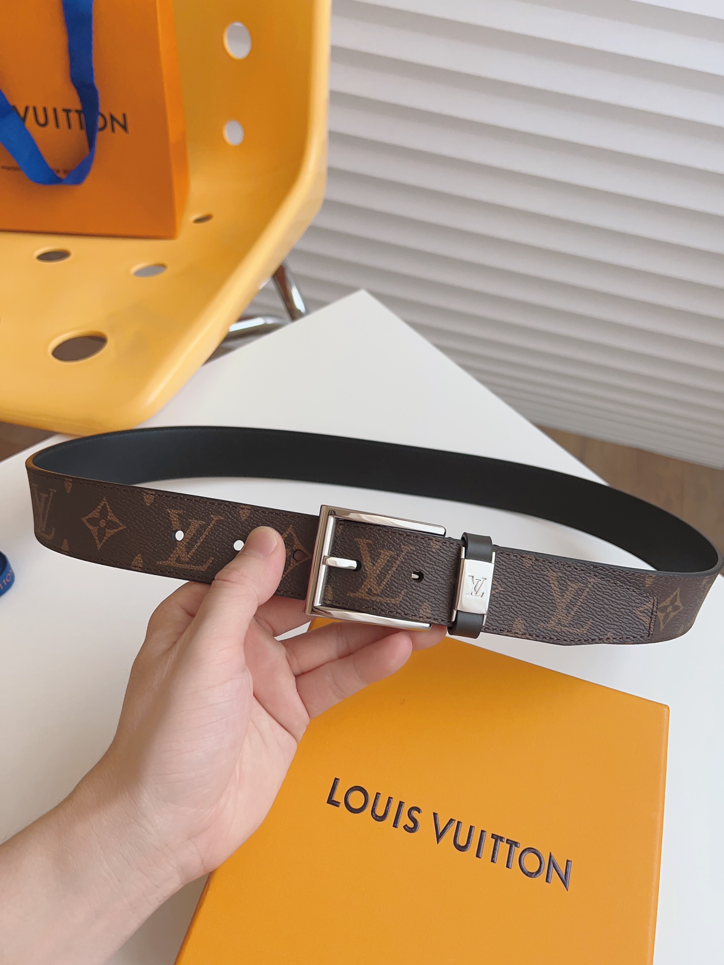 Louis Vuitton Male Basic Belt 35mm-l