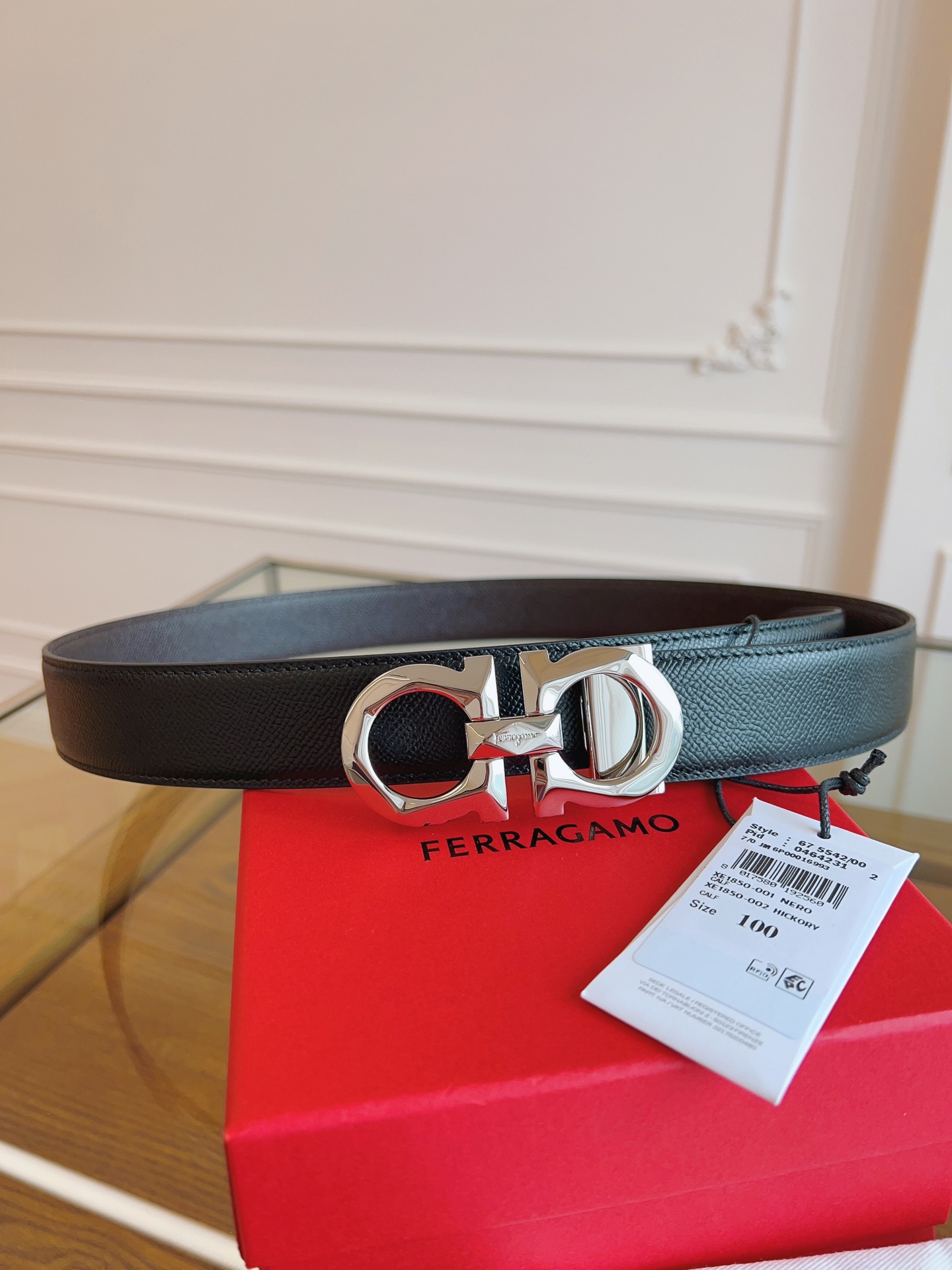 Salvatore Ferragamo Male Basic Belt Cow Leather M