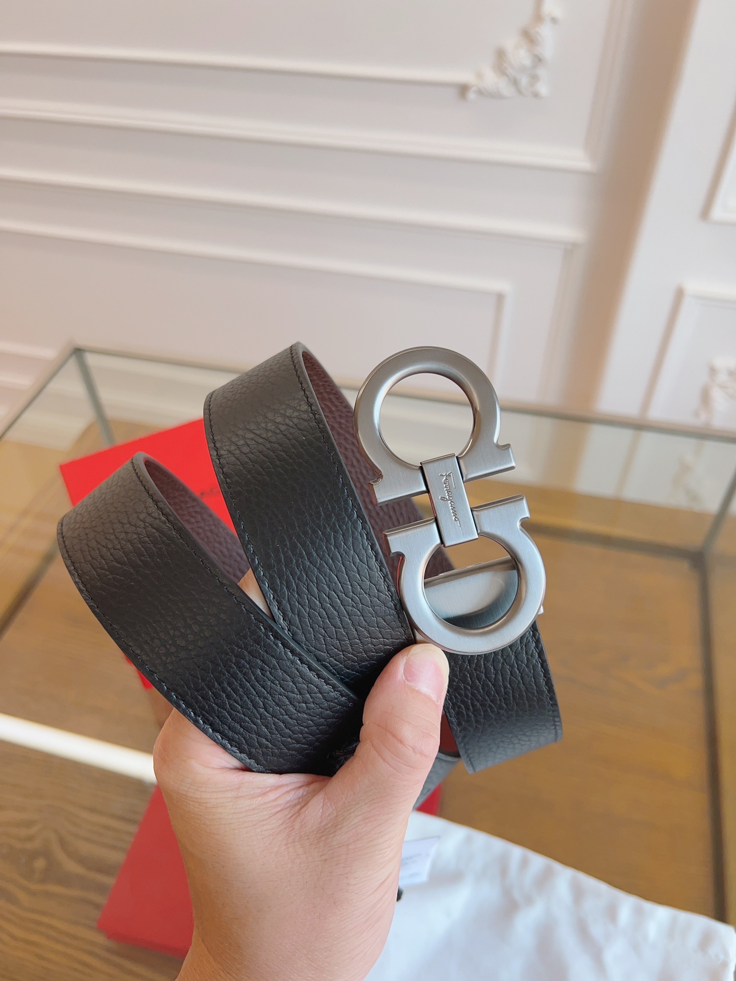 Salvatore Ferragamo Male Basic Belt Cow Leather M