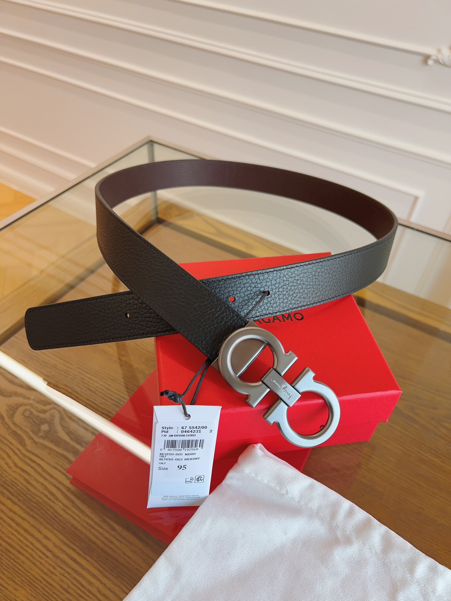 Salvatore Ferragamo Male Basic Belt Cow Leather M