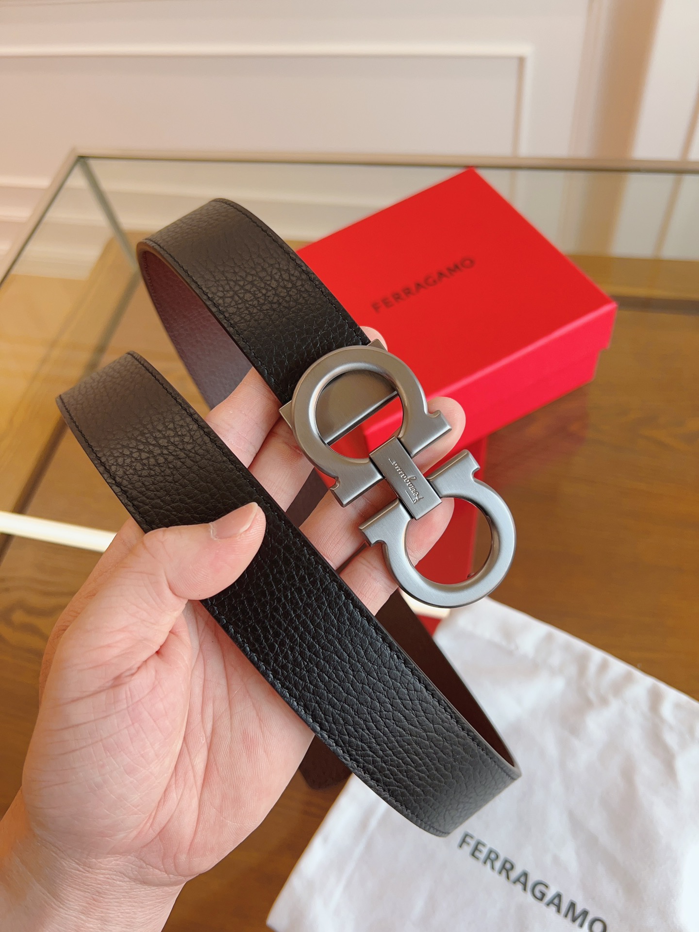 Salvatore Ferragamo Male Basic Belt Cow Leather M