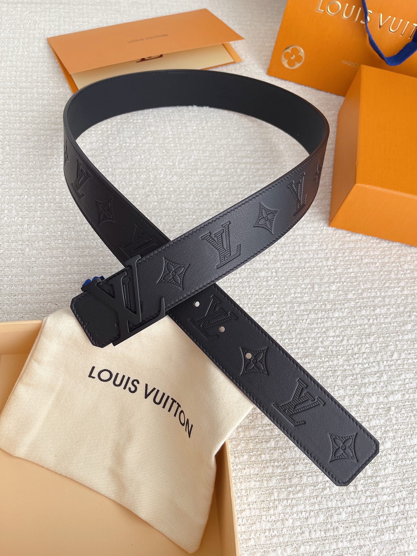 Louis Vuitton Male Basic Belt Cow Leather S-l