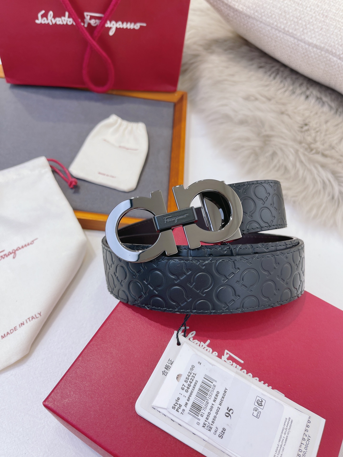 Salvatore Ferragamo Male Leather Belt M