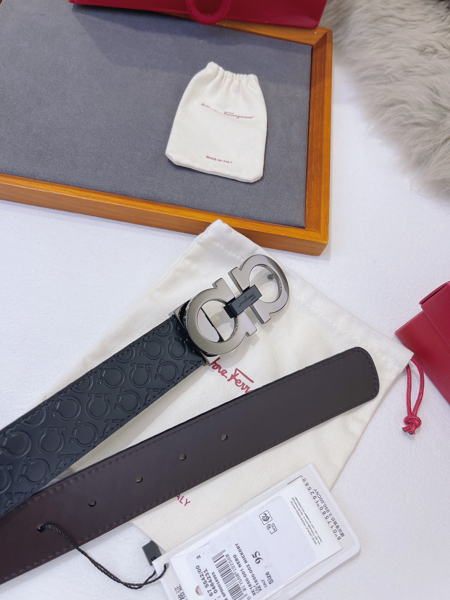 Salvatore Ferragamo Male Leather Belt M