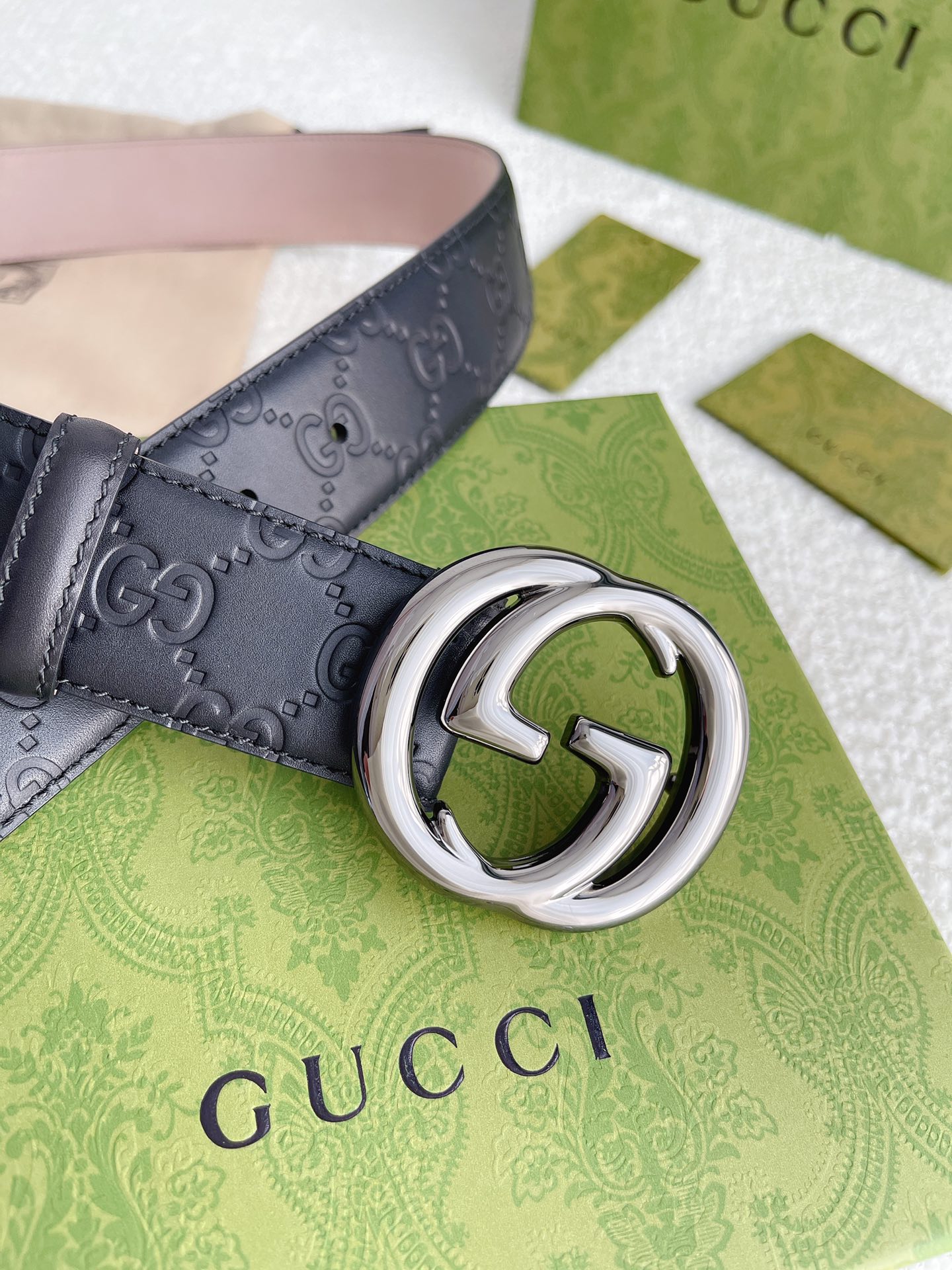 Gucci Basic Belt Cow Leather M