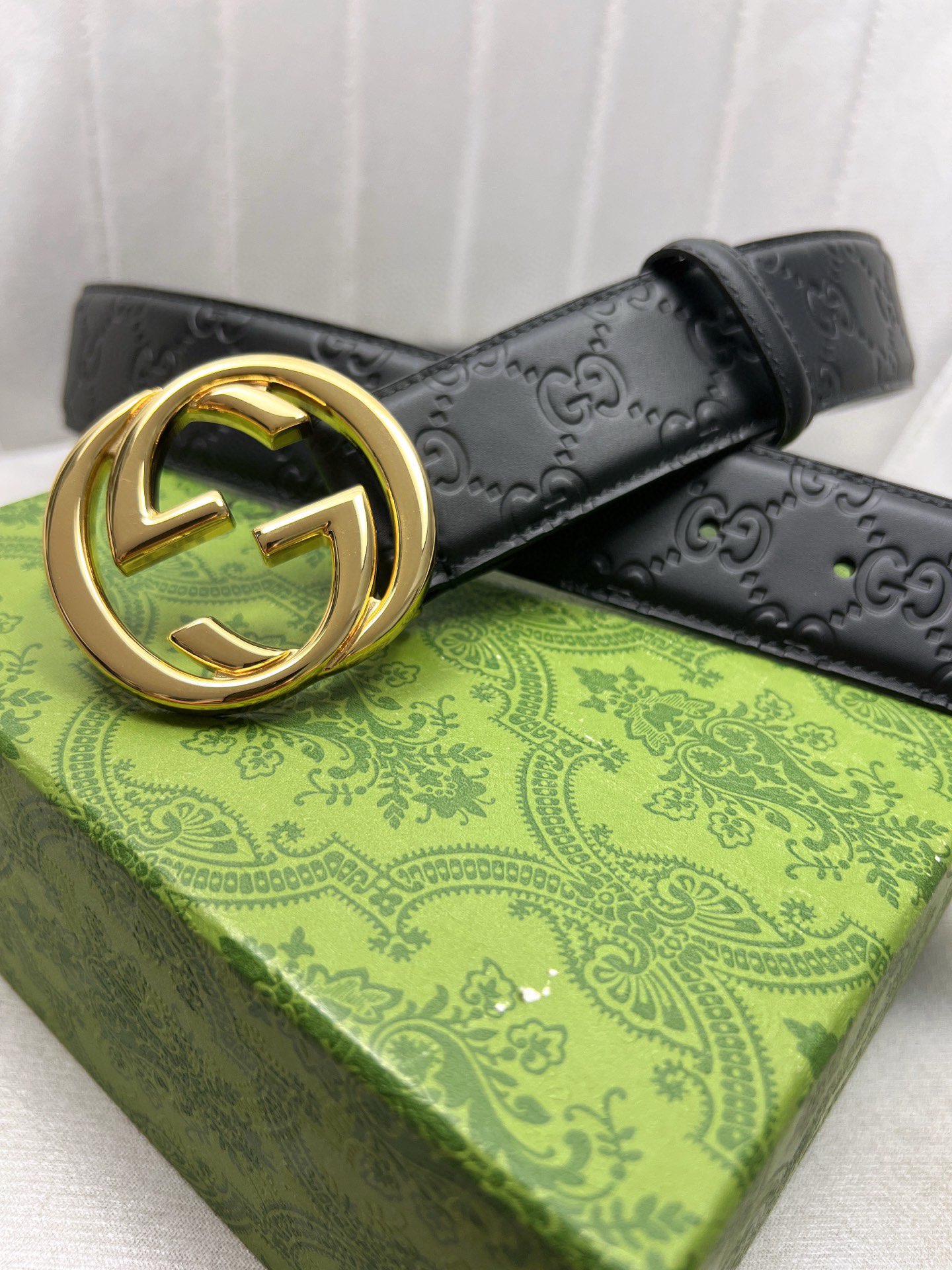 Gucci Leather Belt Top Grain Leather