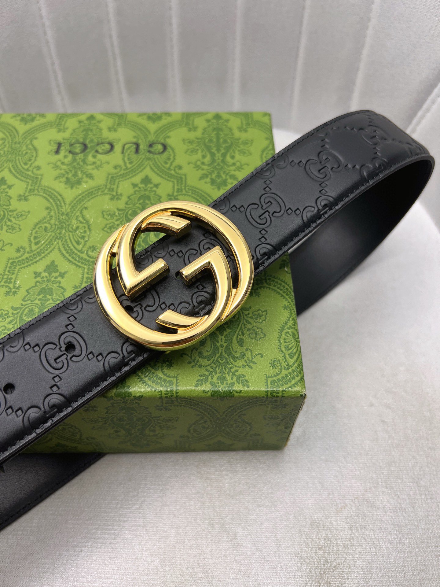 Gucci Leather Belt Top Grain Leather