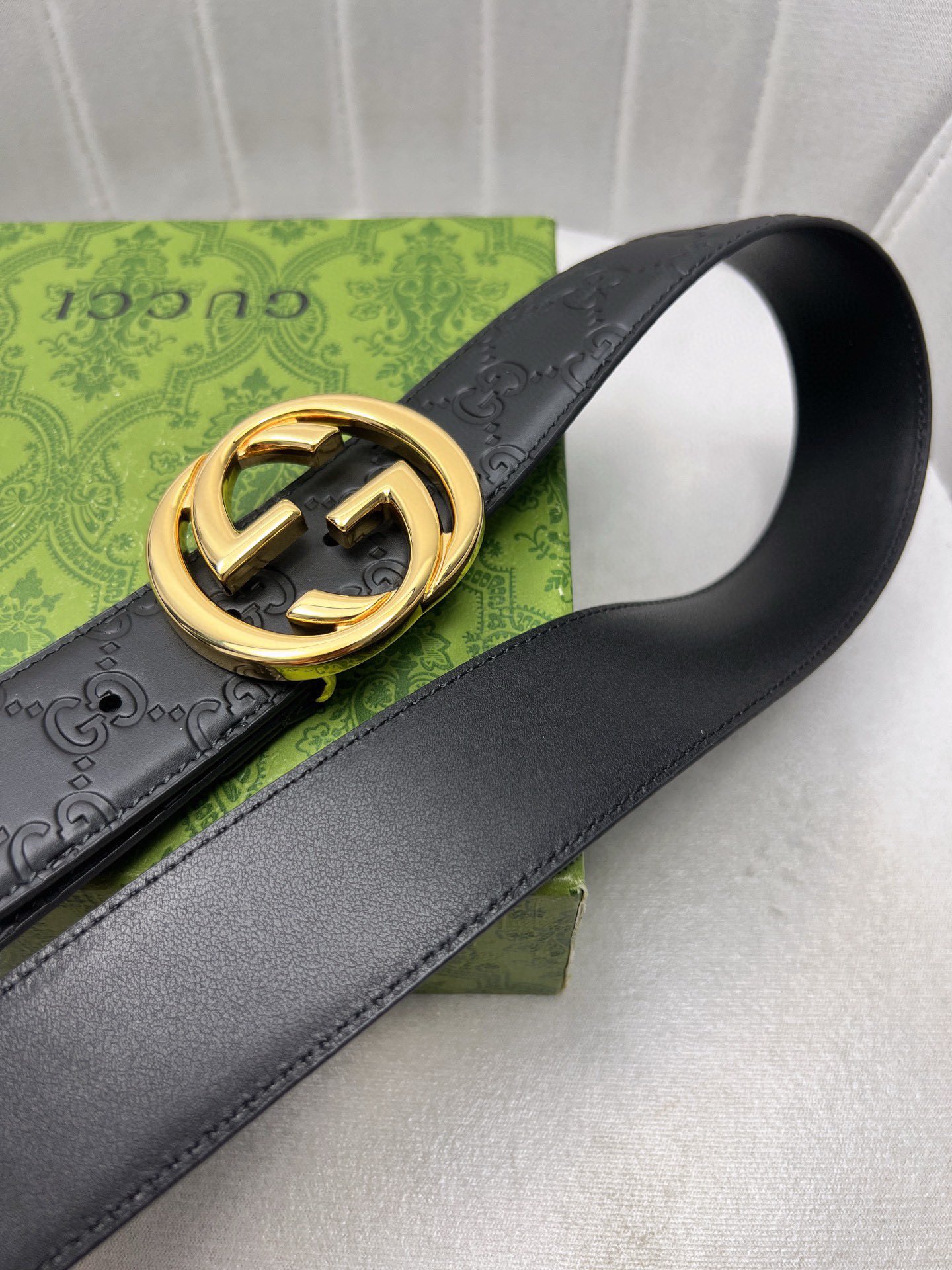 Gucci Leather Belt Top Grain Leather