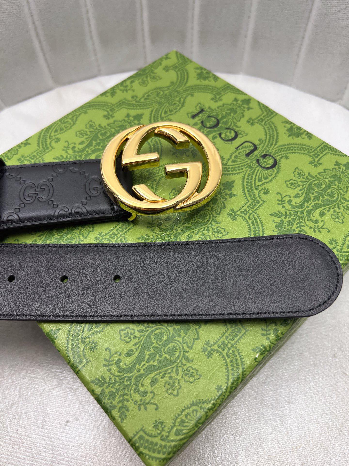 Gucci Leather Belt Top Grain Leather